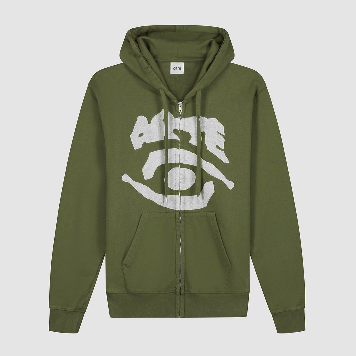 Sweat à capuche zippé Eye - Vert