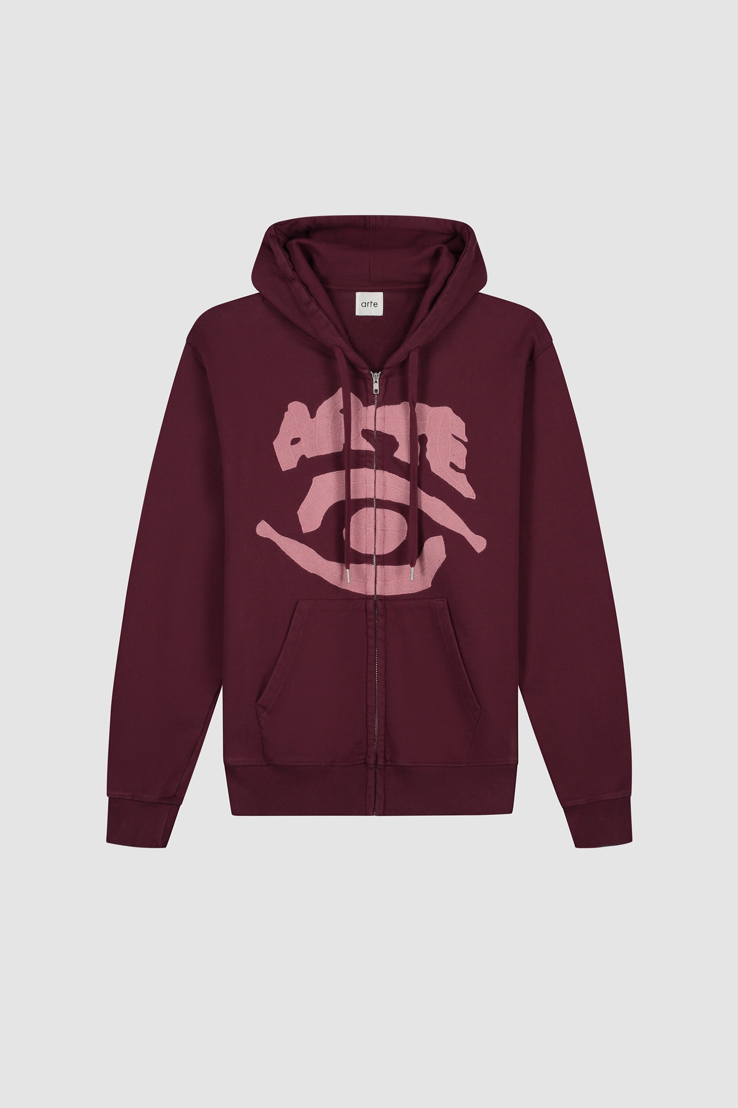 Sweat à capuche zippé Eye - Bordeaux