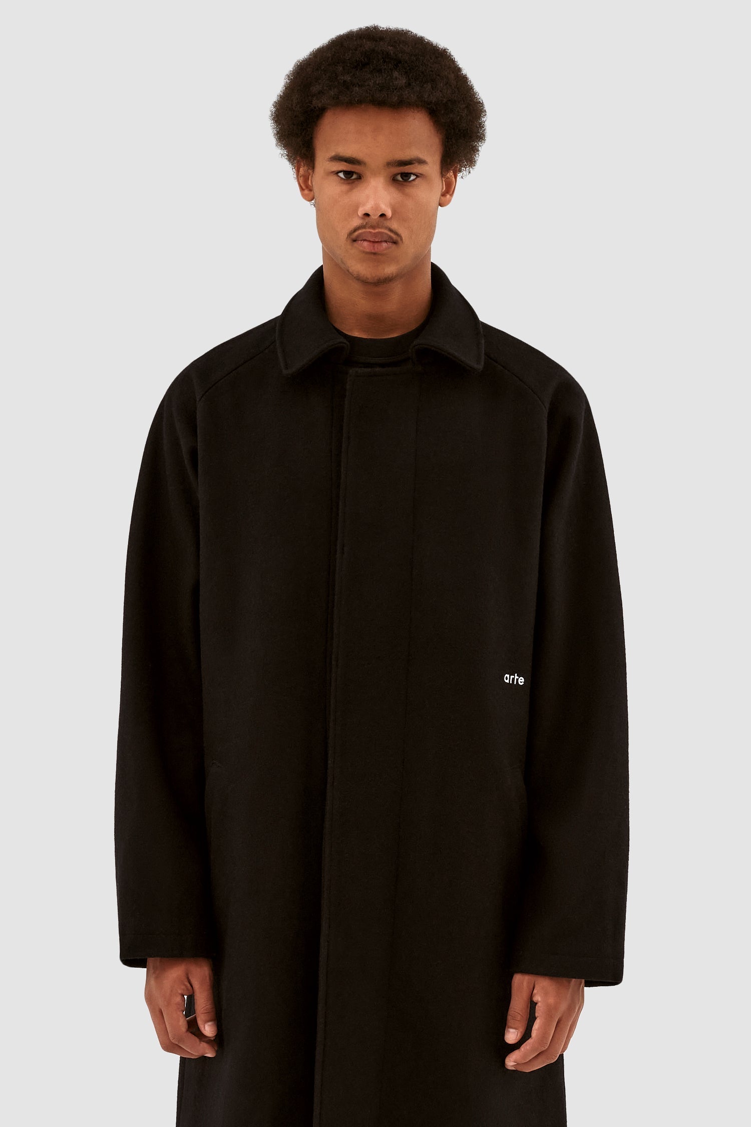 Manteau en laine Jesse - Noir