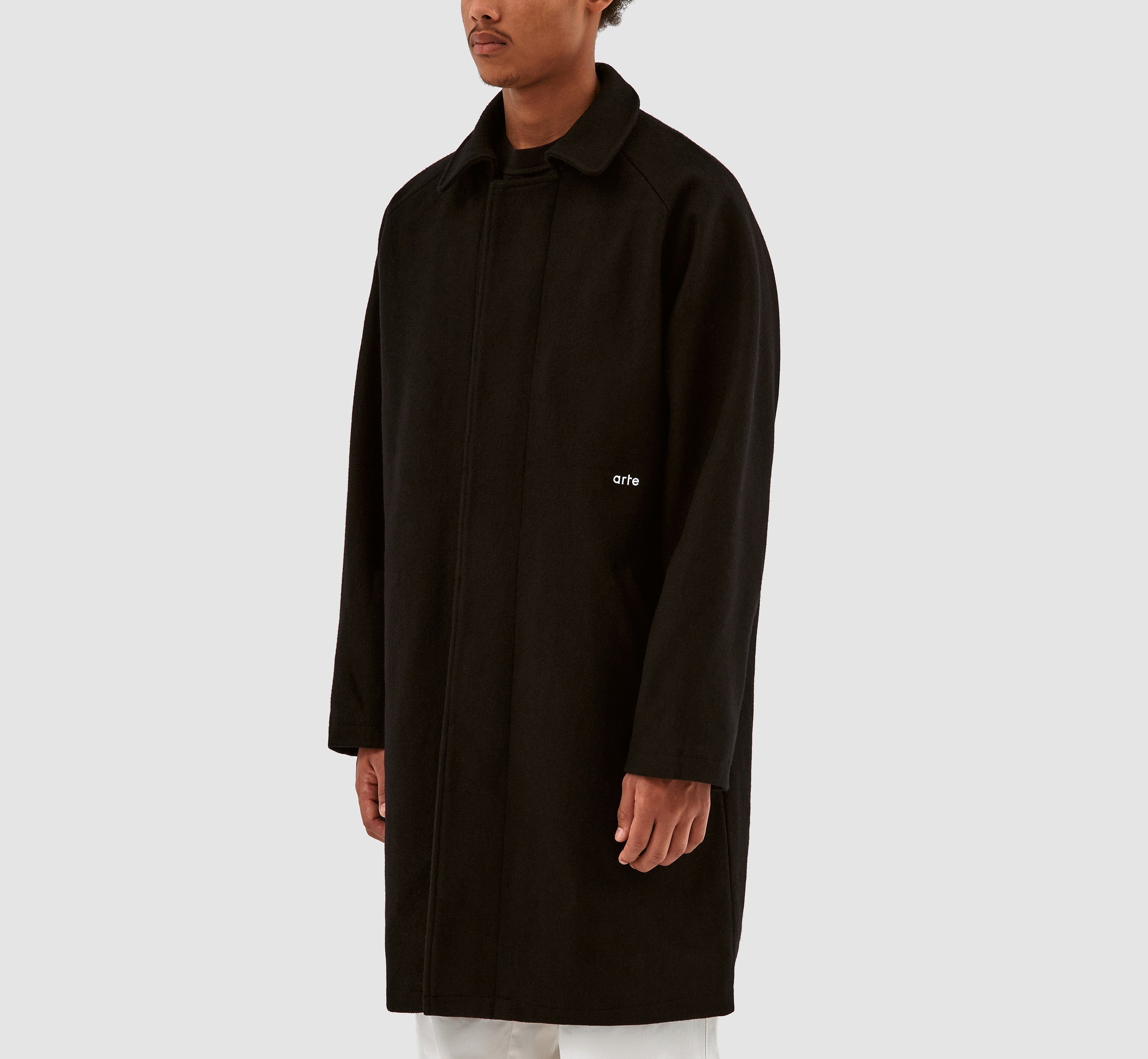 Manteau en laine Jesse - Noir