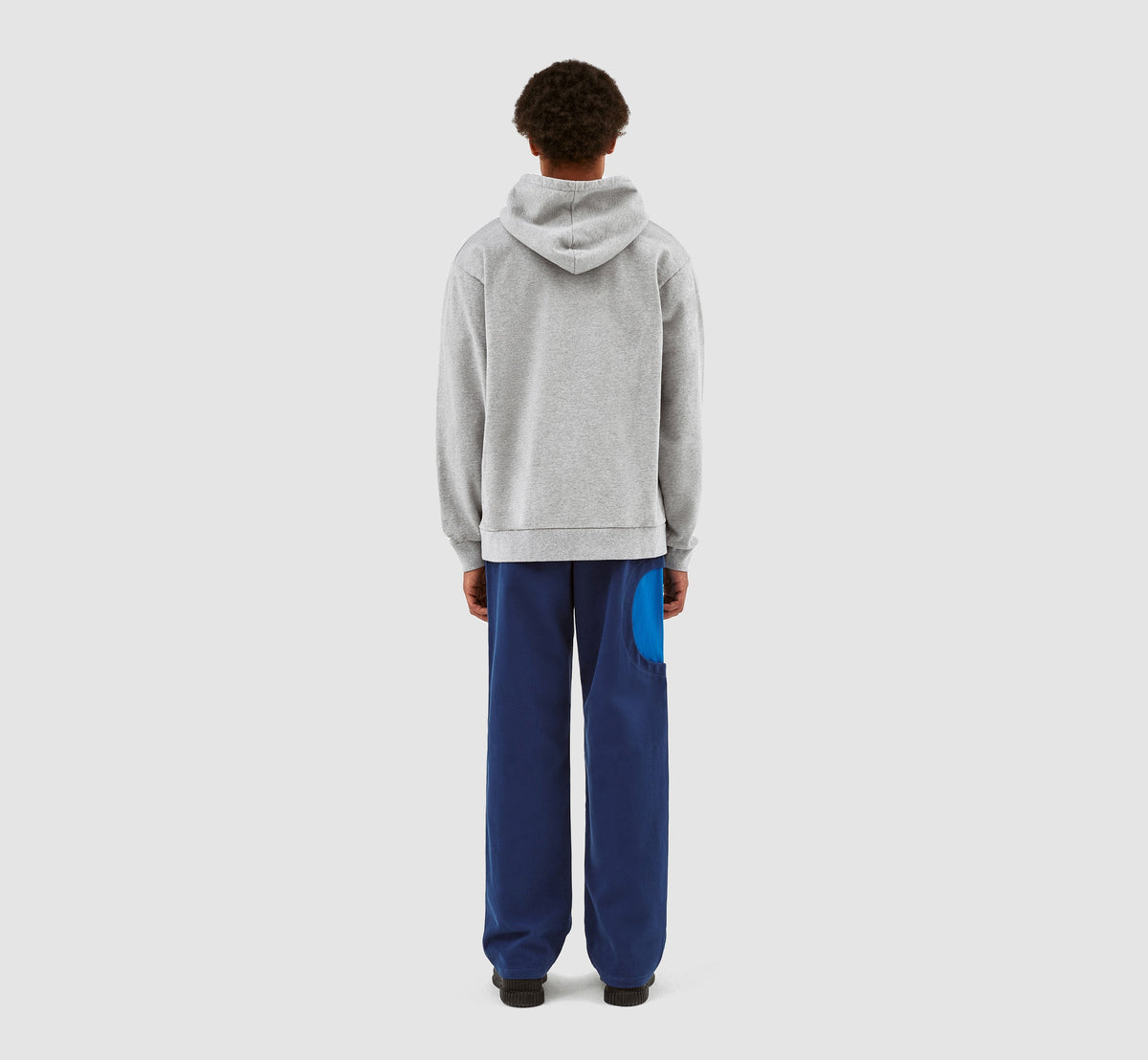 Sweat à capuche Harris Blue Front - Gris