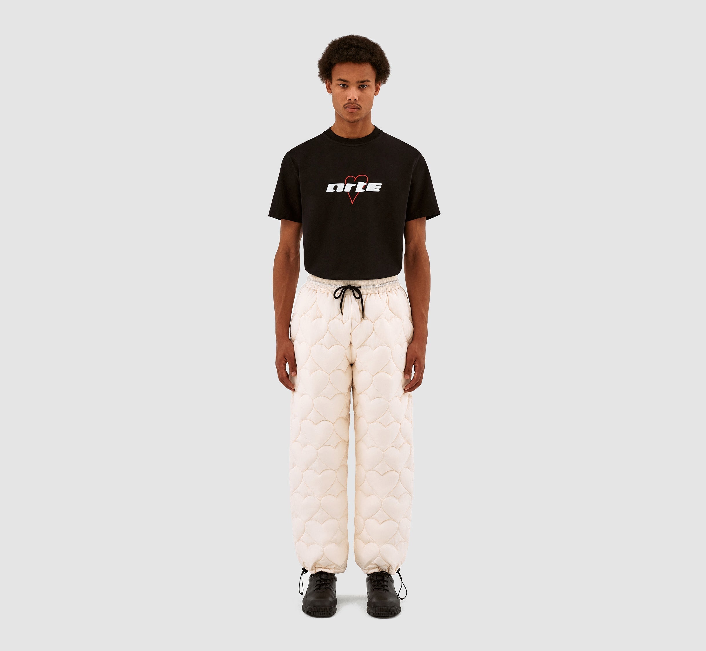 Pantalon en molleton Paolo Heart - Crème