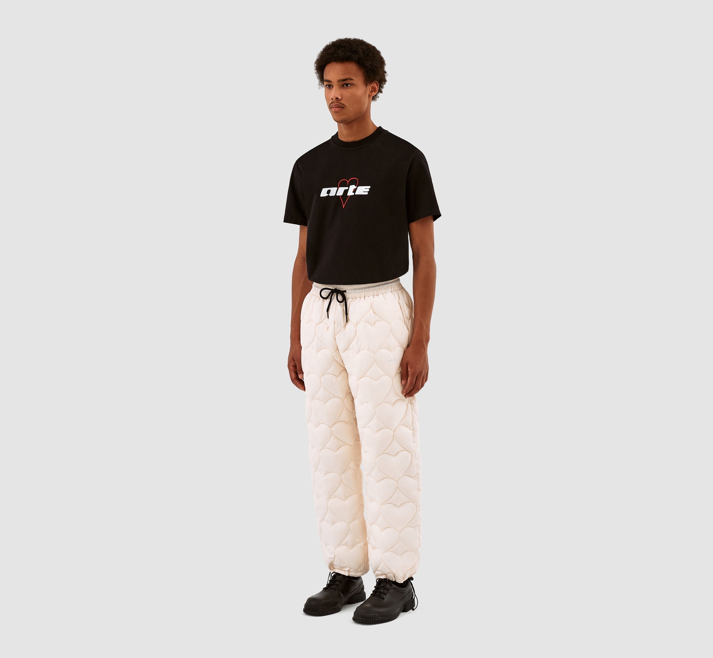 Pantalon en molleton Paolo Heart - Crème