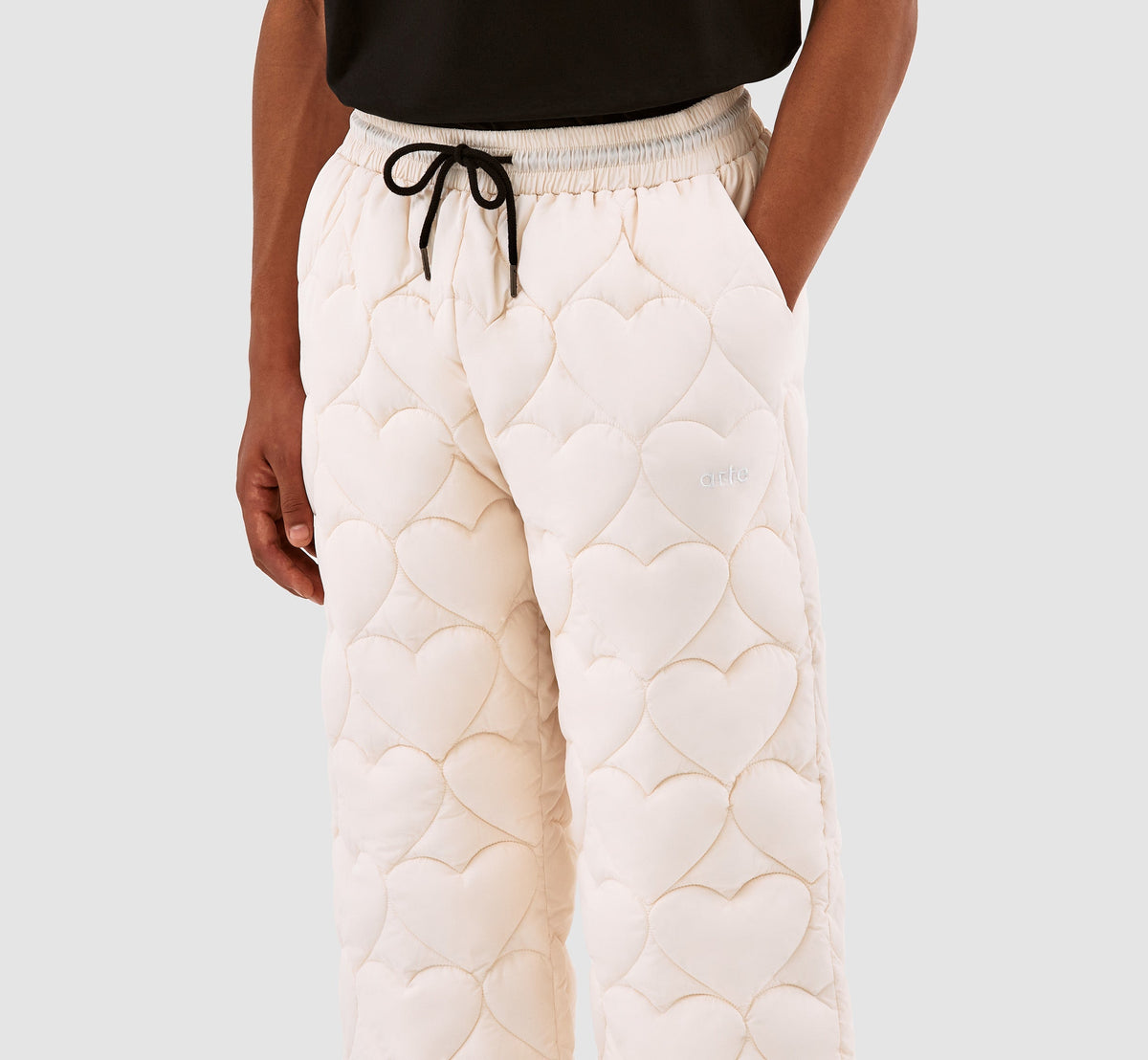 Pantalon en molleton Paolo Heart - Crème