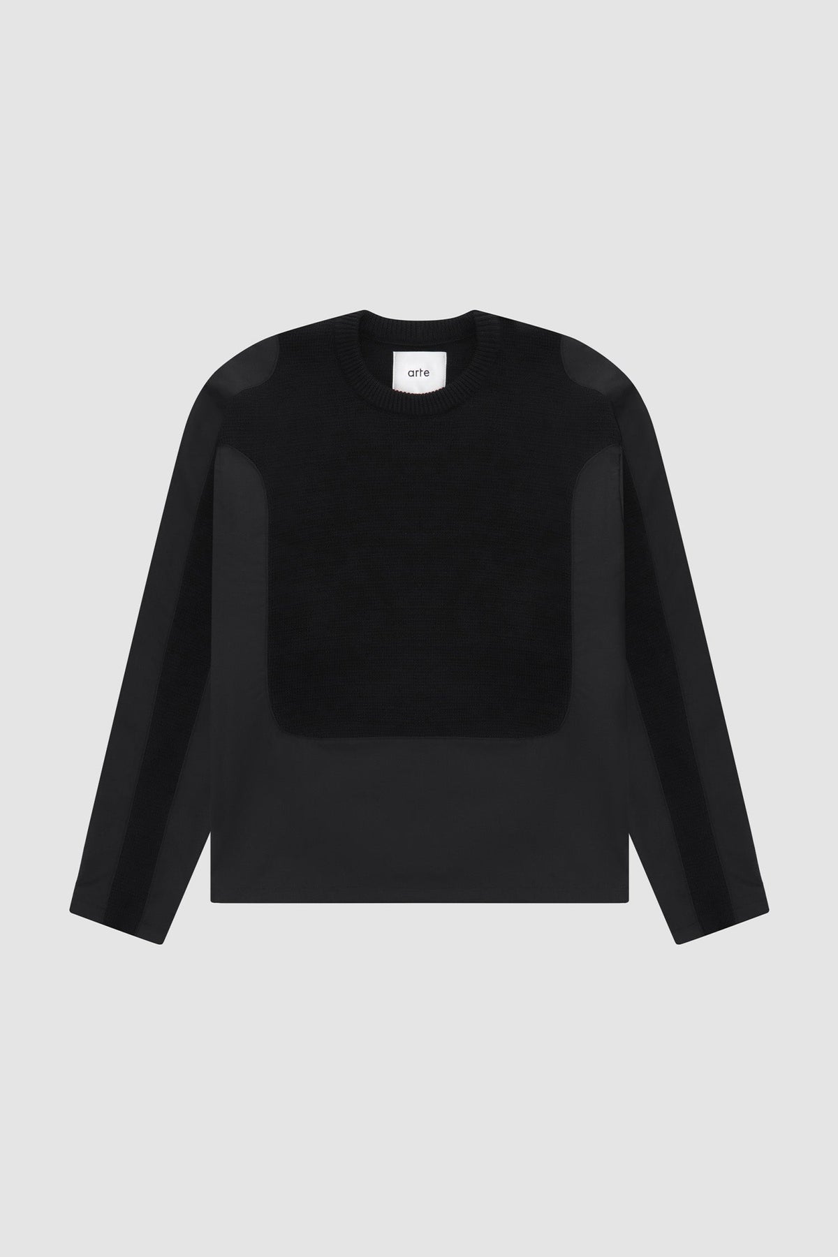 Pull Kris contrasté - Noir