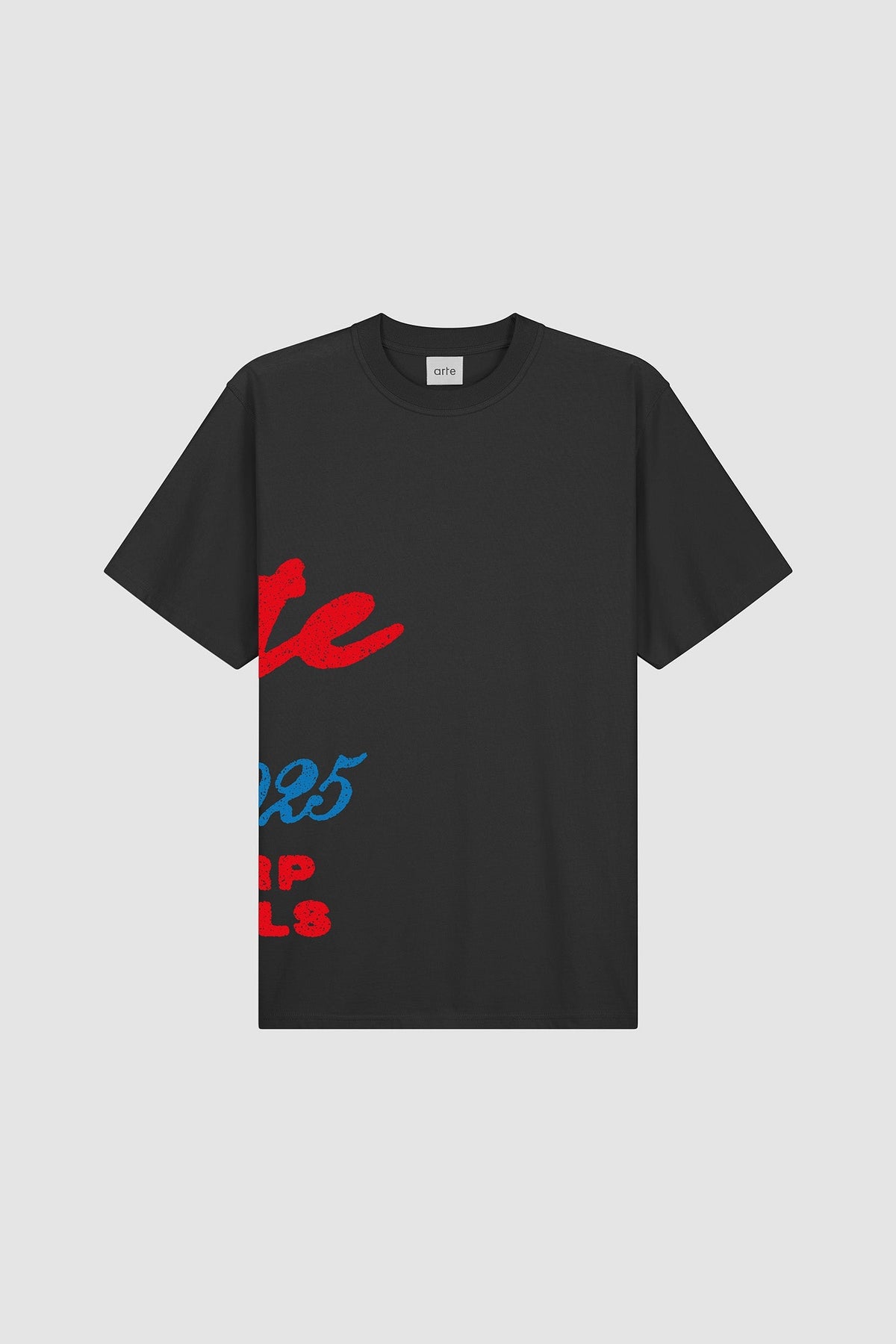 T-shirt à imprimé latéral - Noir