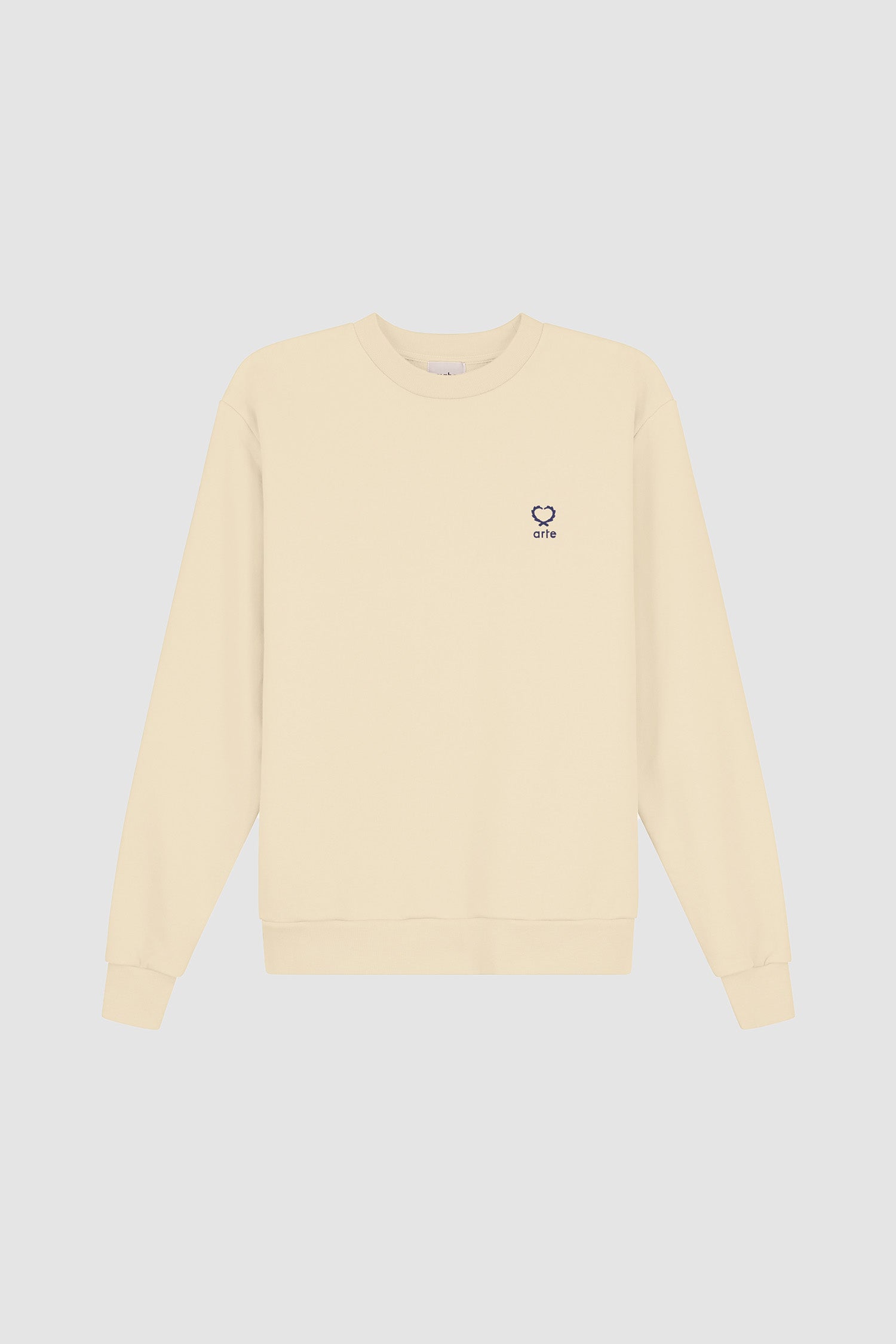Carlos Small Heart Crewneck - Crème