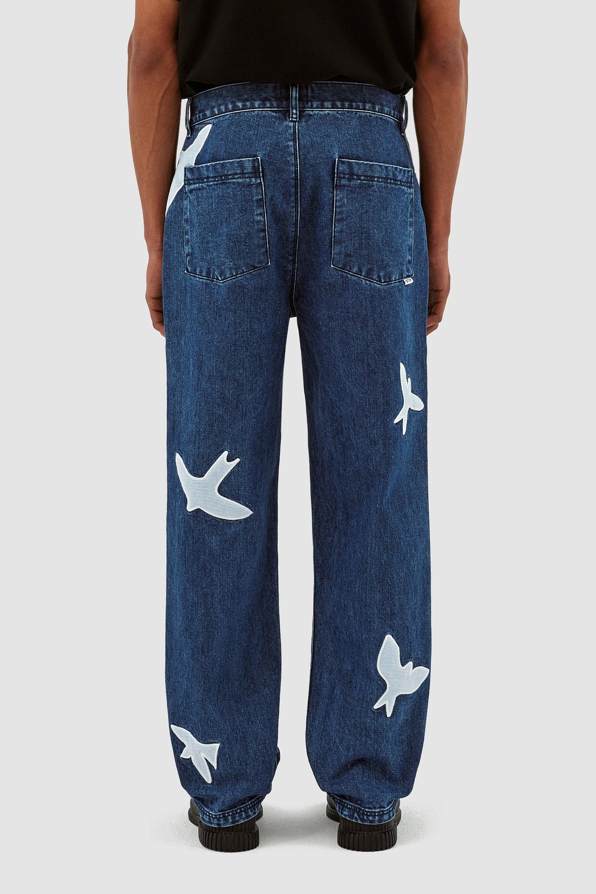 Pantalon Parker Birds - Bleu lavé