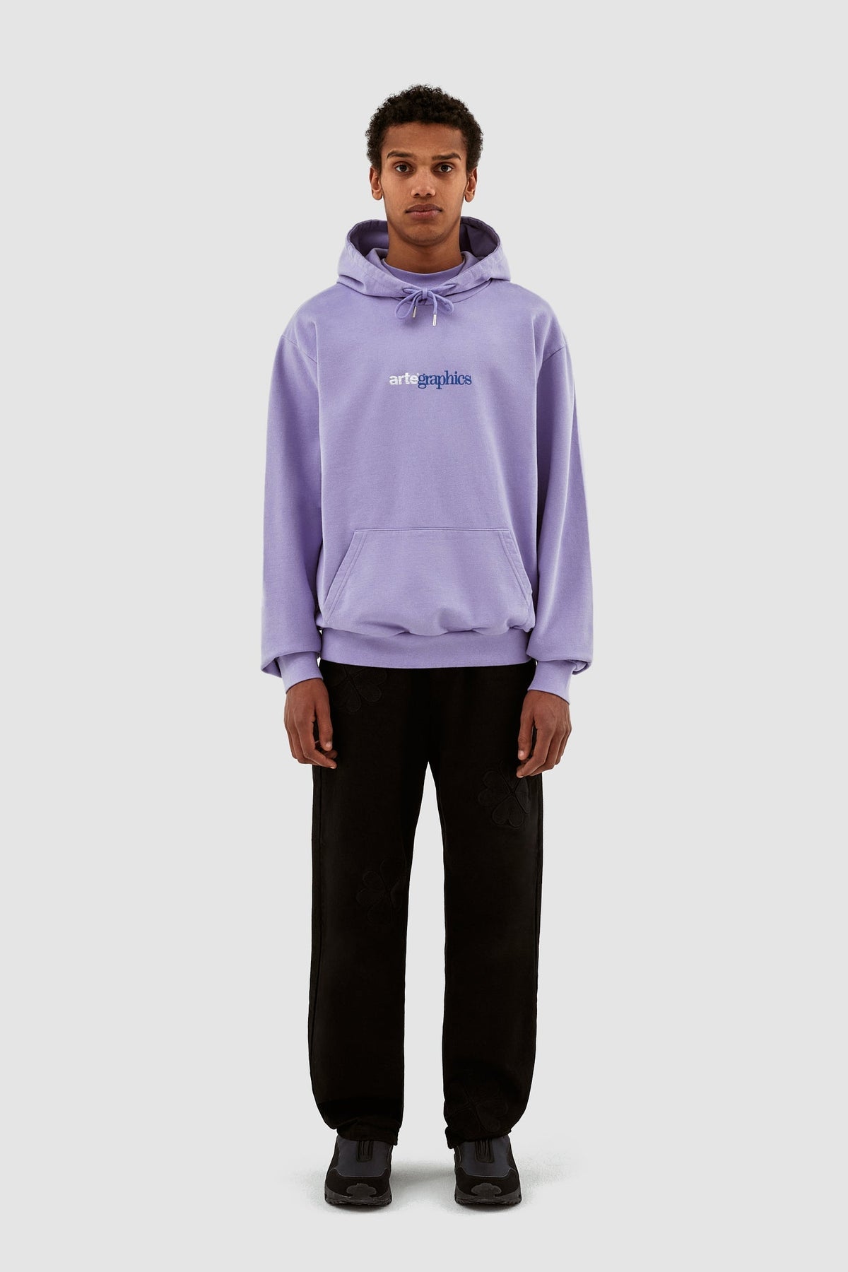 Sweat à capuche graphique Harmon - Violet