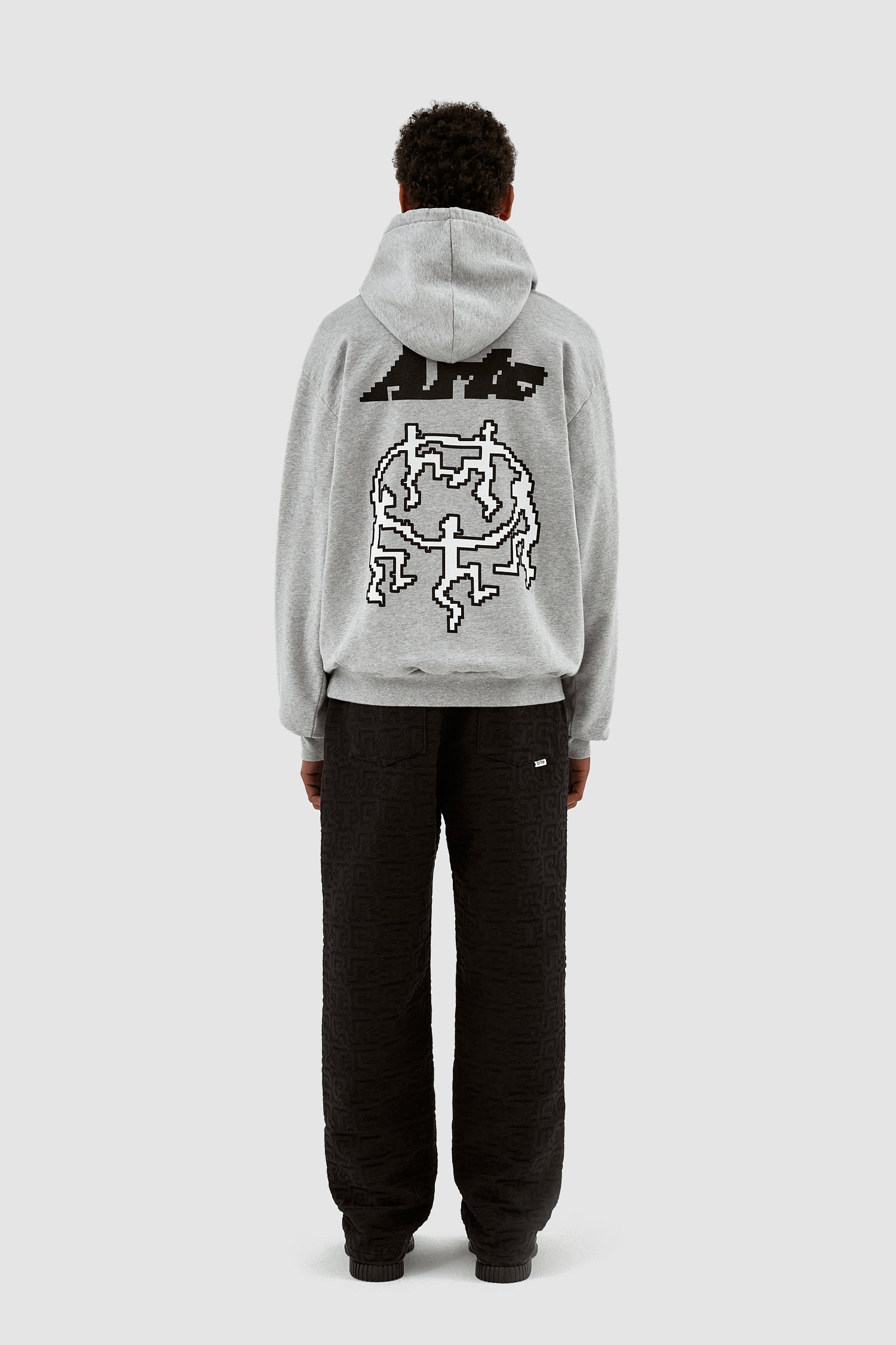 Sweat à capuche Harmon Back Pixel Dancers - Gris