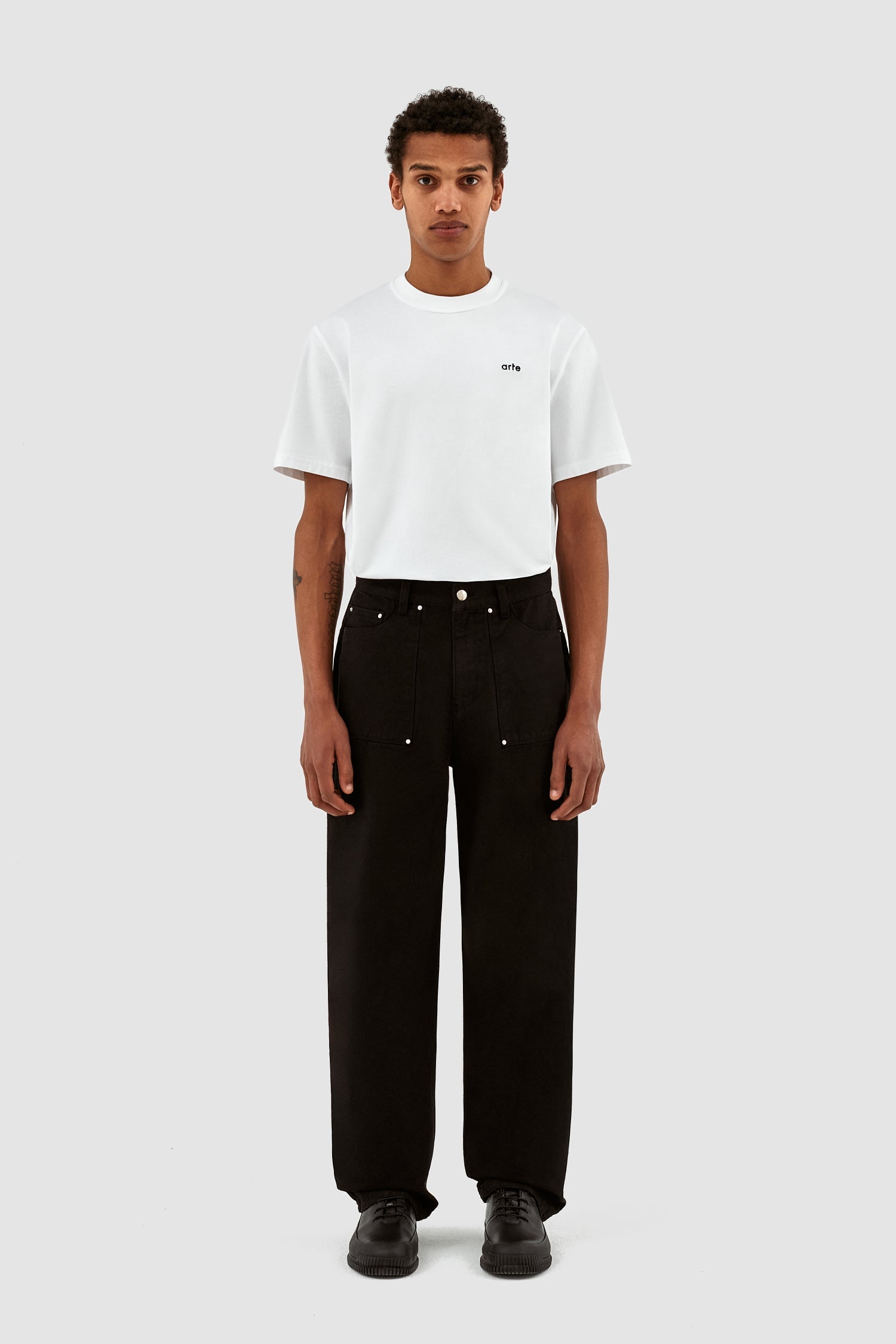 Pantalon Paul en toile - Noir