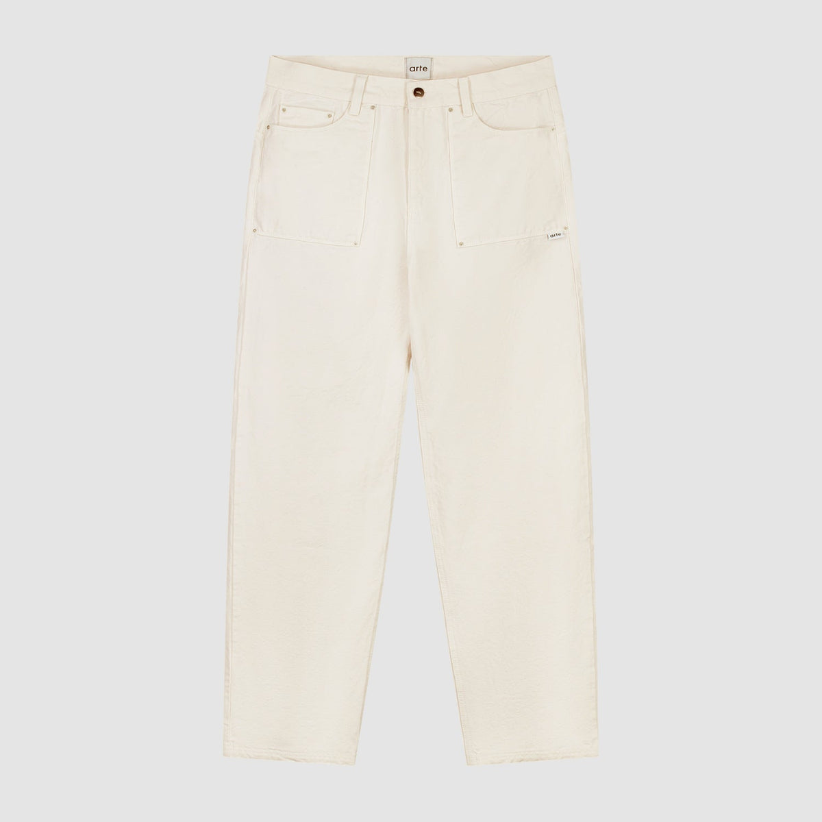 Pantalon Paul en toile - Crème