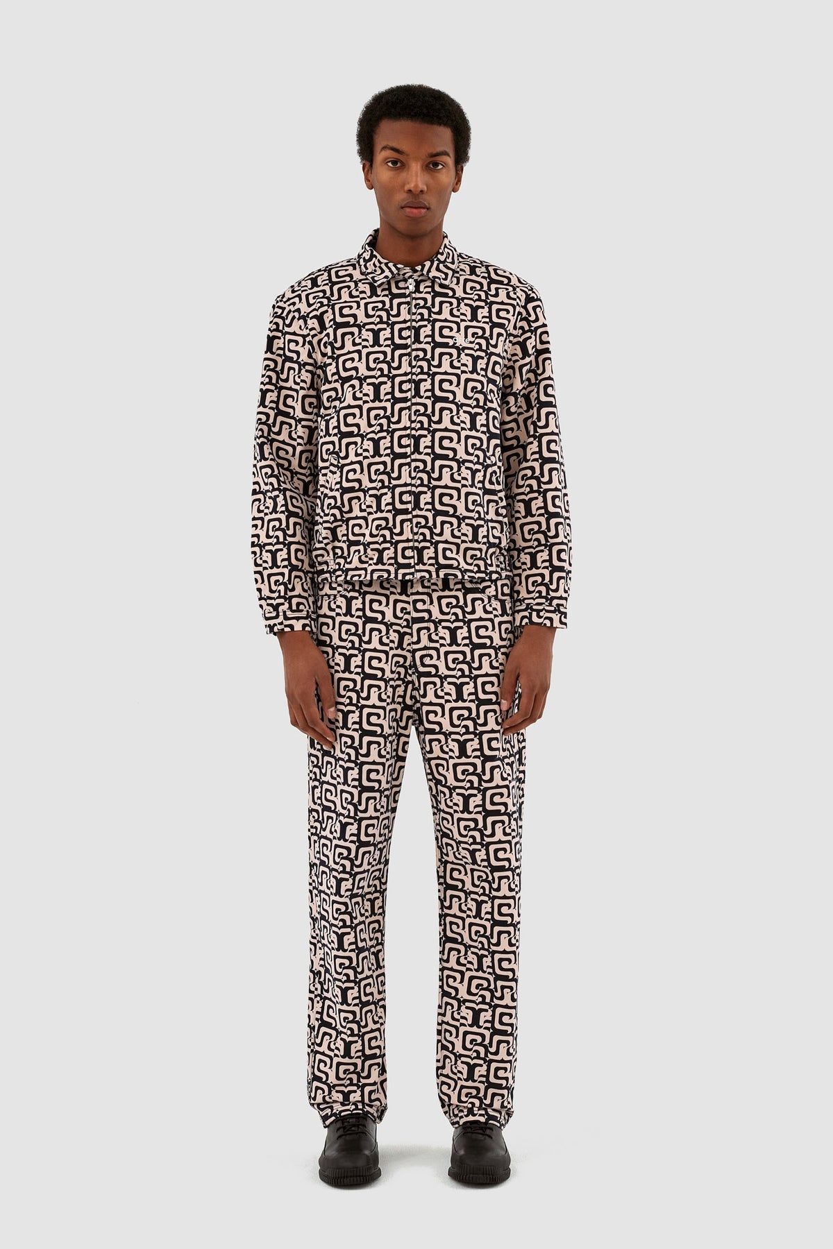 Veste Jones Allover - Marine/Crème