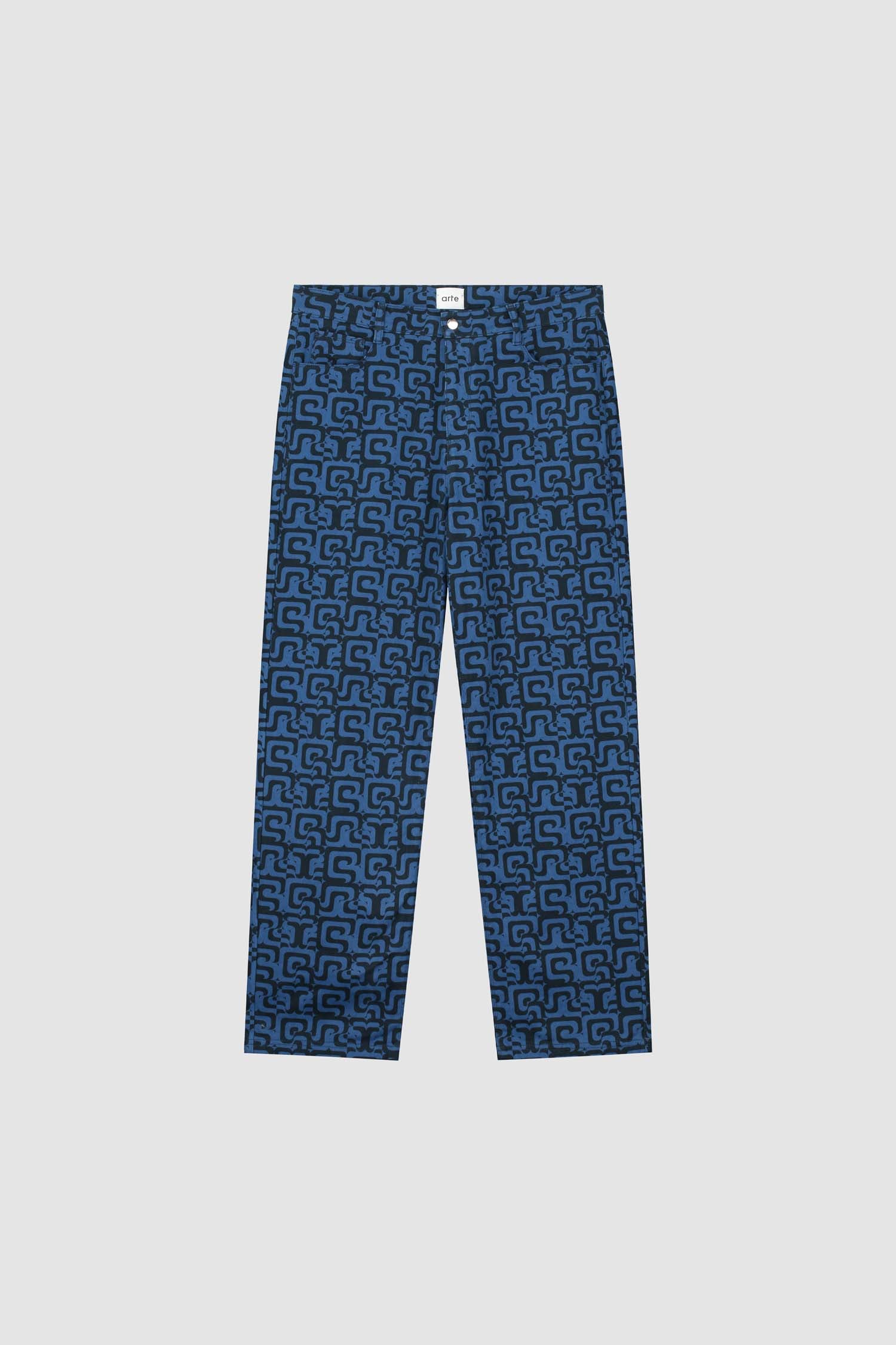Pantalon Jonas Allover - Marine/Bleu