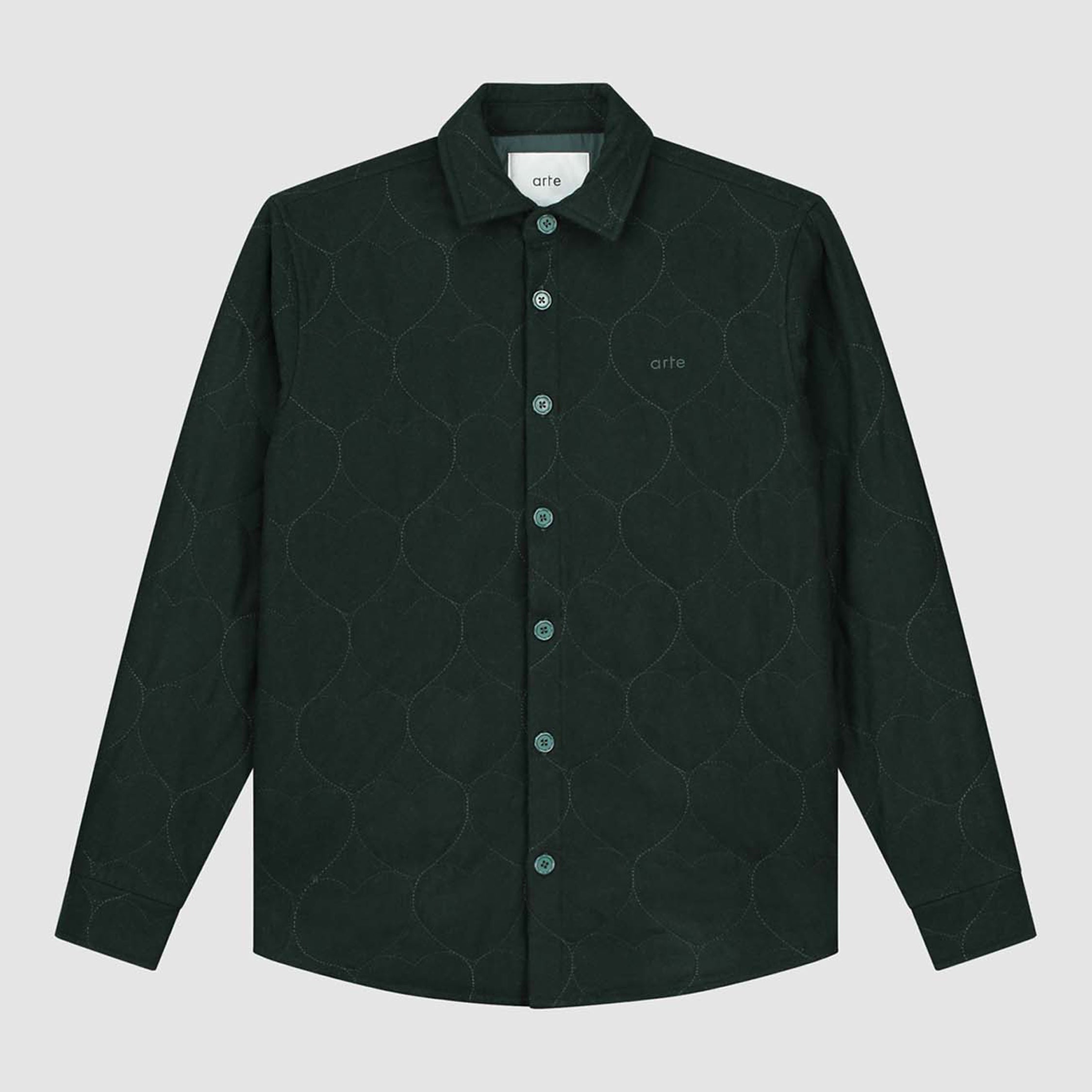 Chemise matelassée Stockton - Vert foncé
