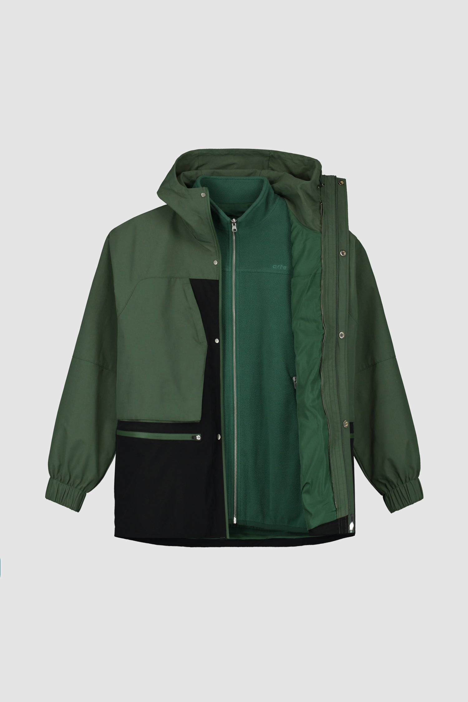 Veste contrastée Jake - Noir/vert