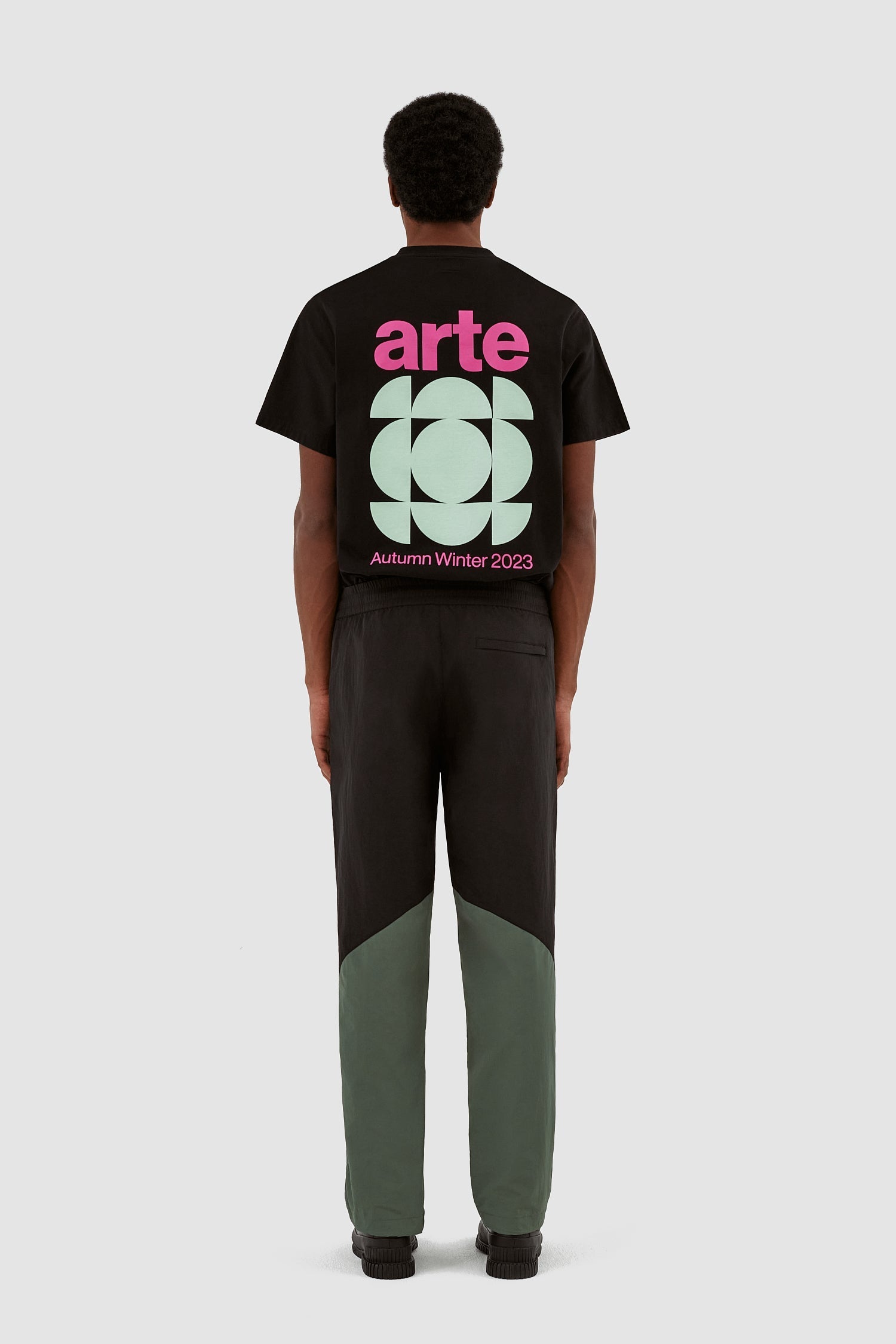 Pantalon contrasté Jake - noir/vert