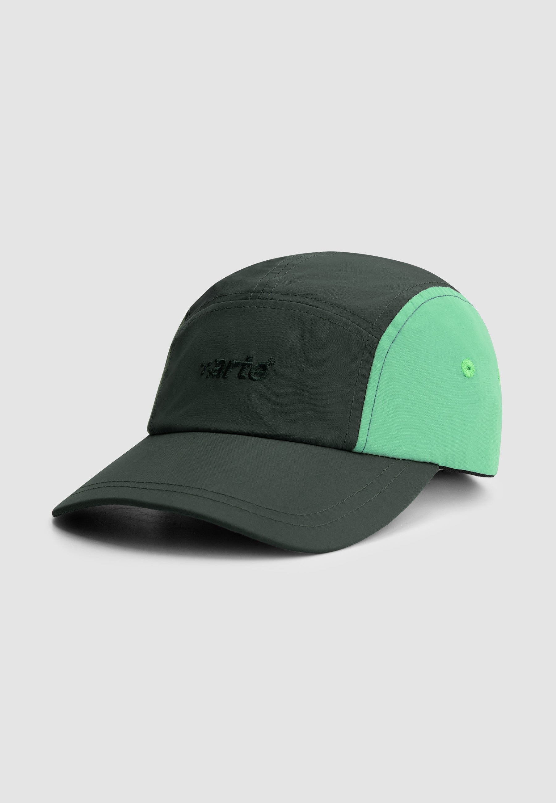 Casquette Cedric à 5 panneaux - Vert clair/Vert foncé