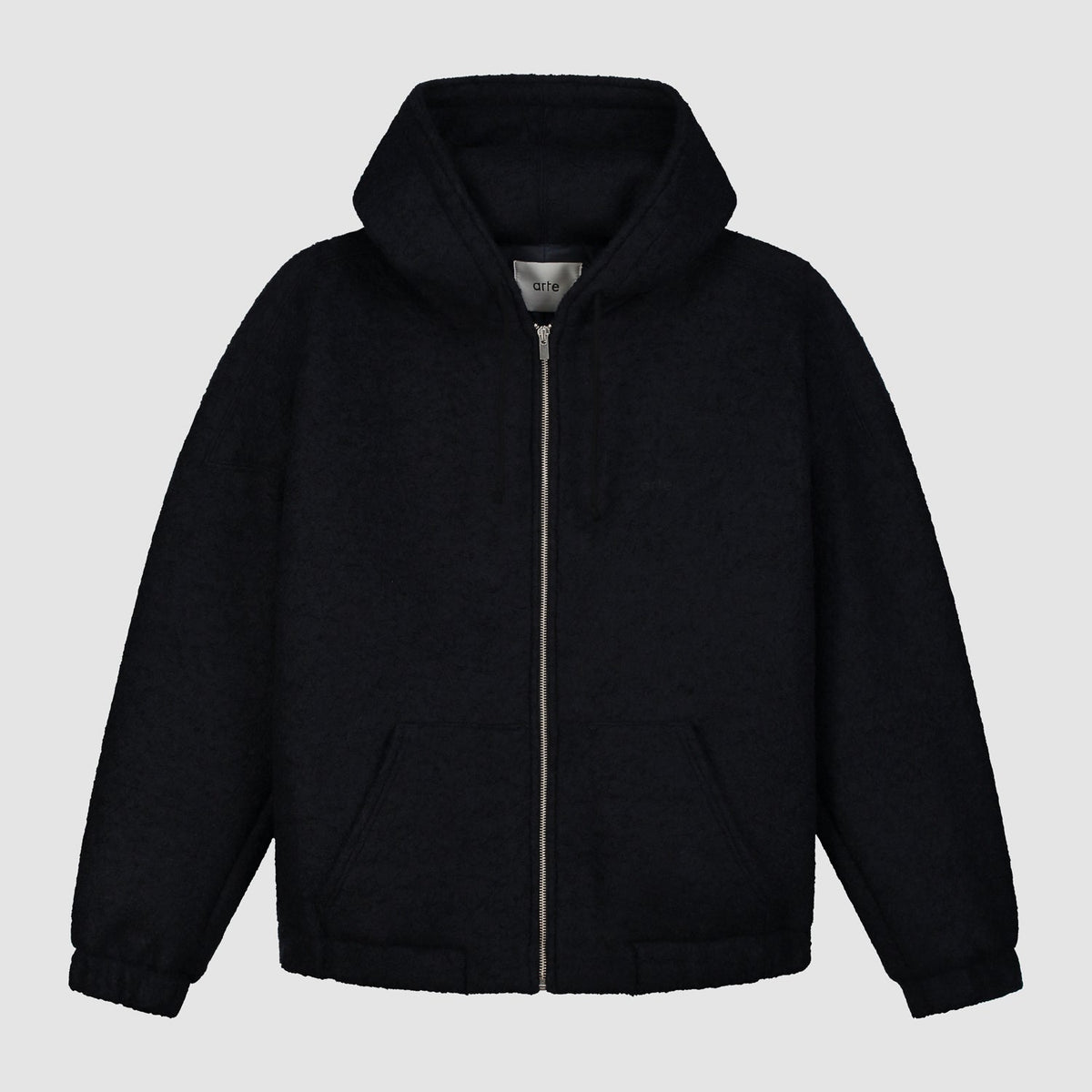 Veste à capuche en laine - Navy