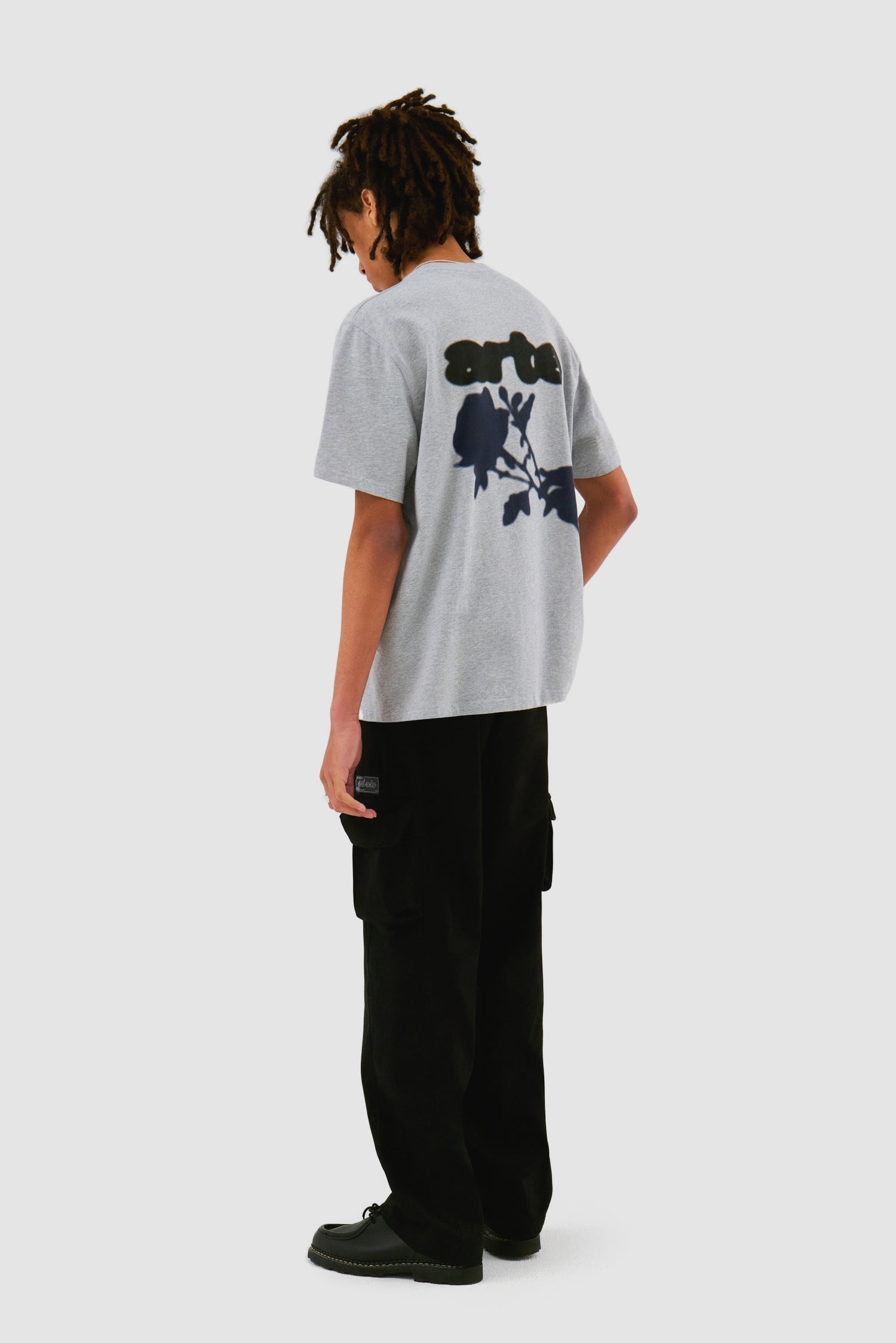 Pantalon en coton à poches 3D - Noir