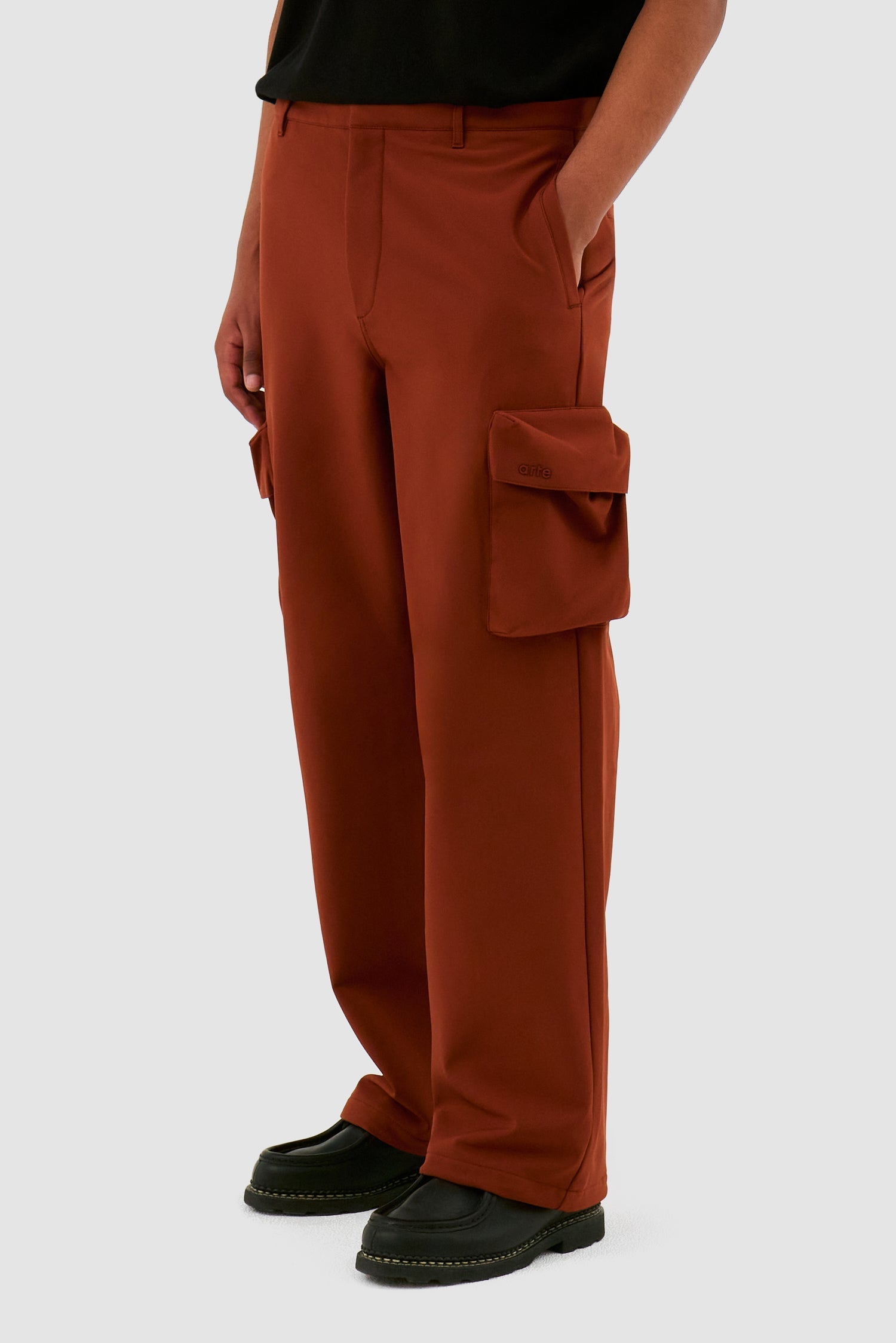 Pantalon à poches 3D - Orange