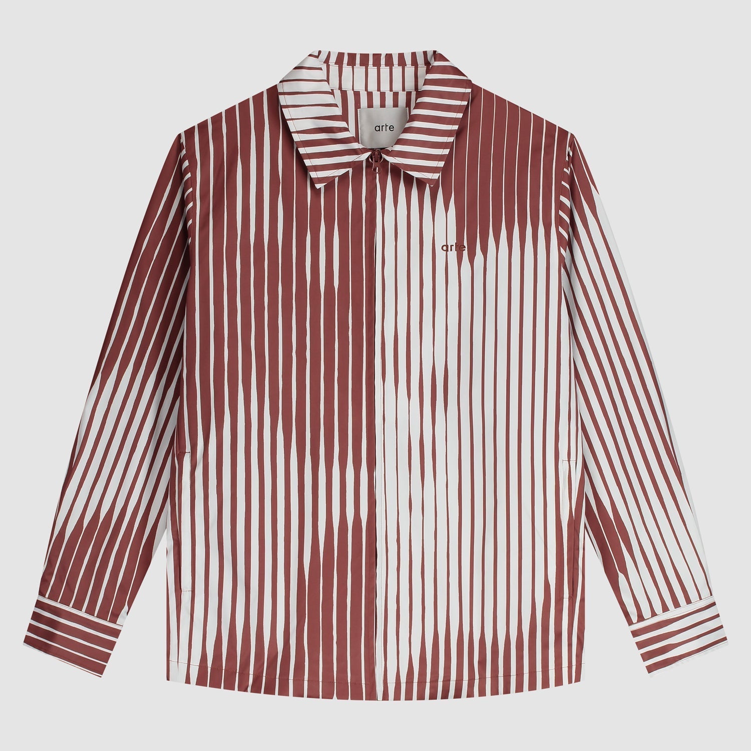 Chemise rayée - Orange/White
