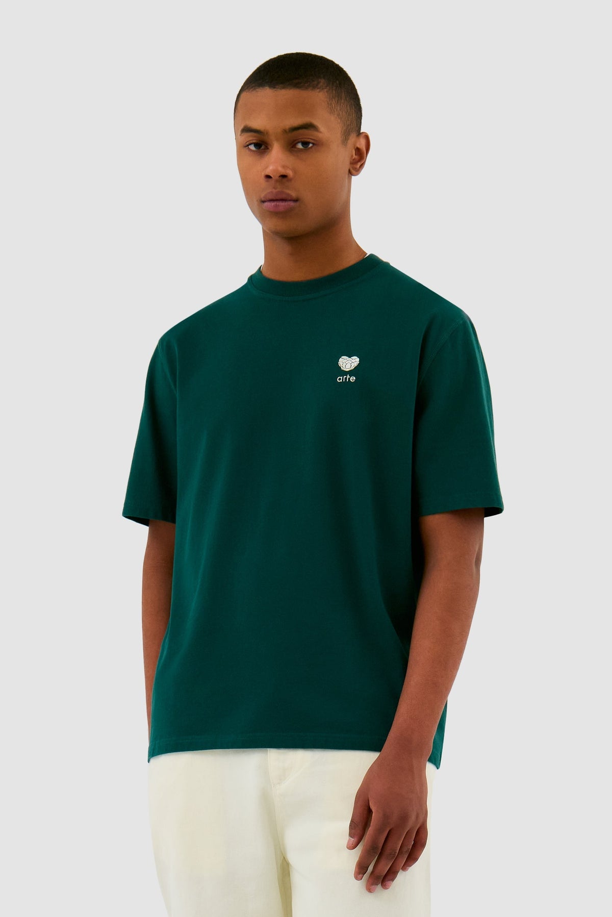 T-shirt avec logo en forme de cœur - Vert