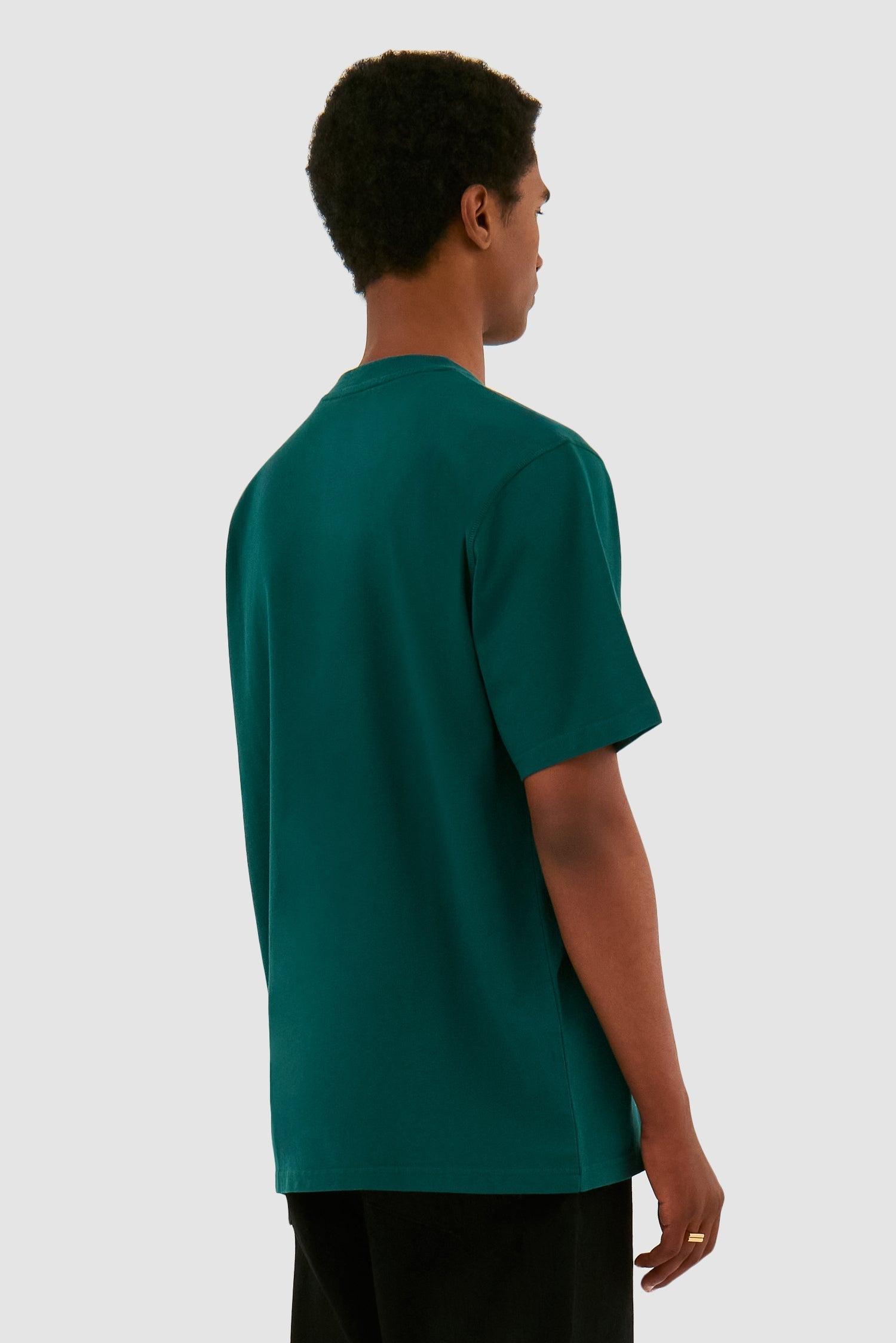 T-shirt brodé de fleurs - Vert