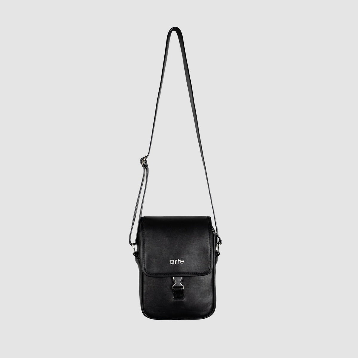Sac à bandoulière en cuir - Noir