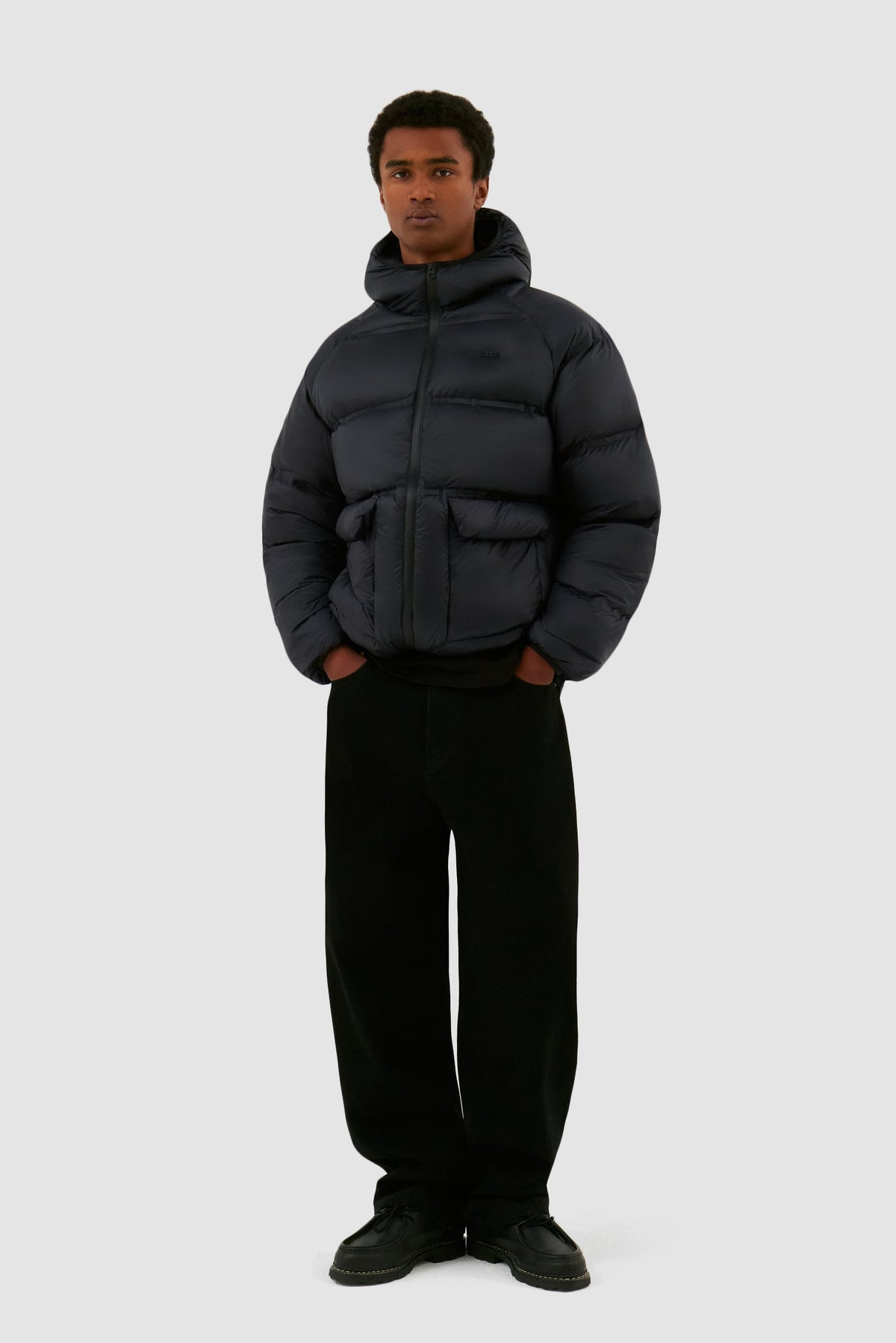 Veste bouffante courte - Noir