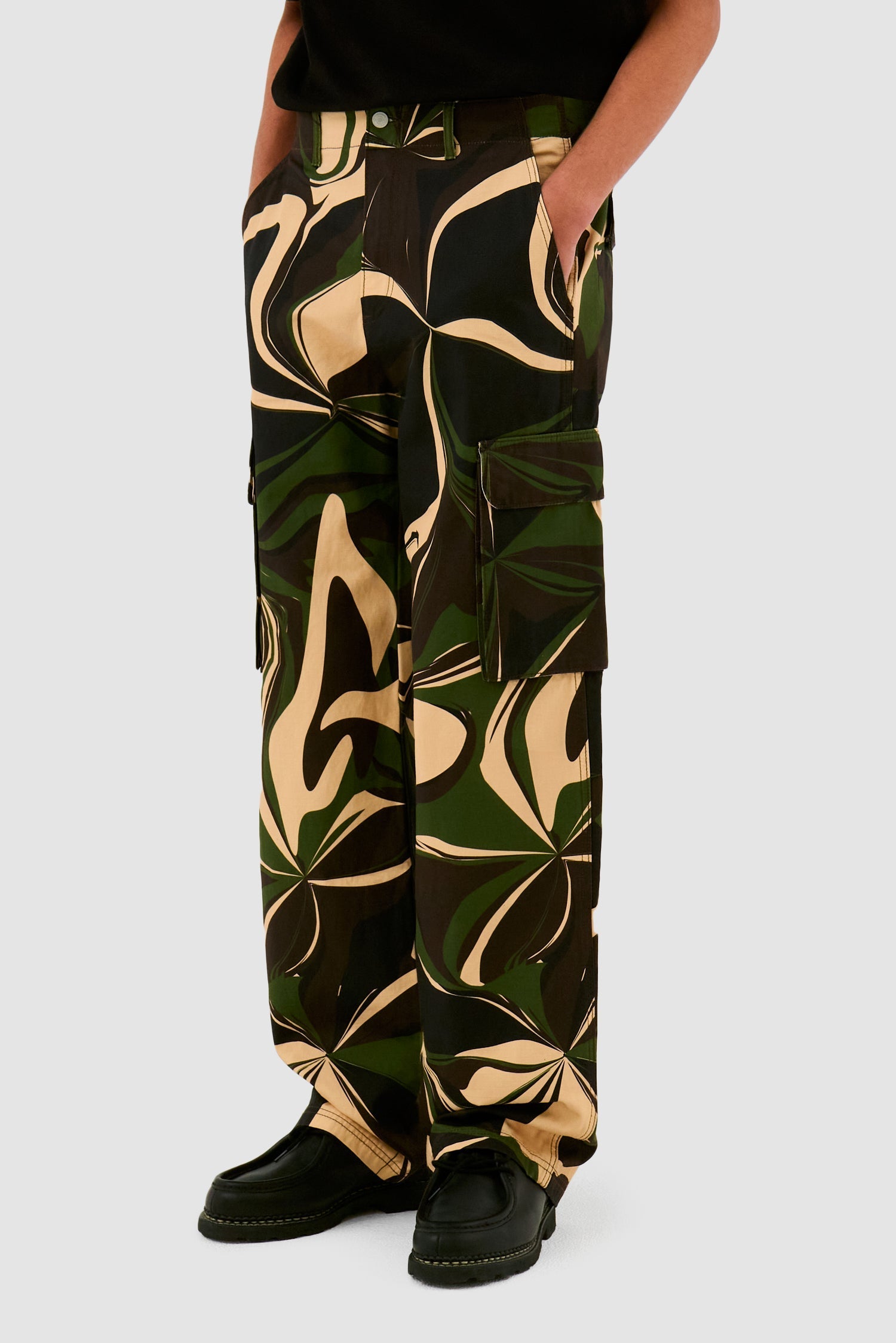 Pantalon cargo camouflage - Imprimé