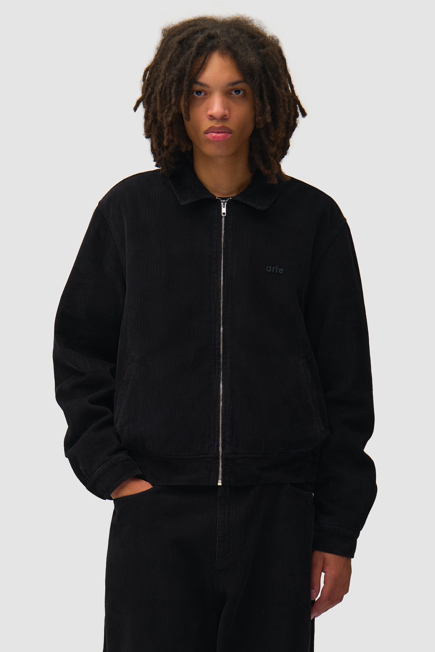 Veste en velours côtelé - Noir