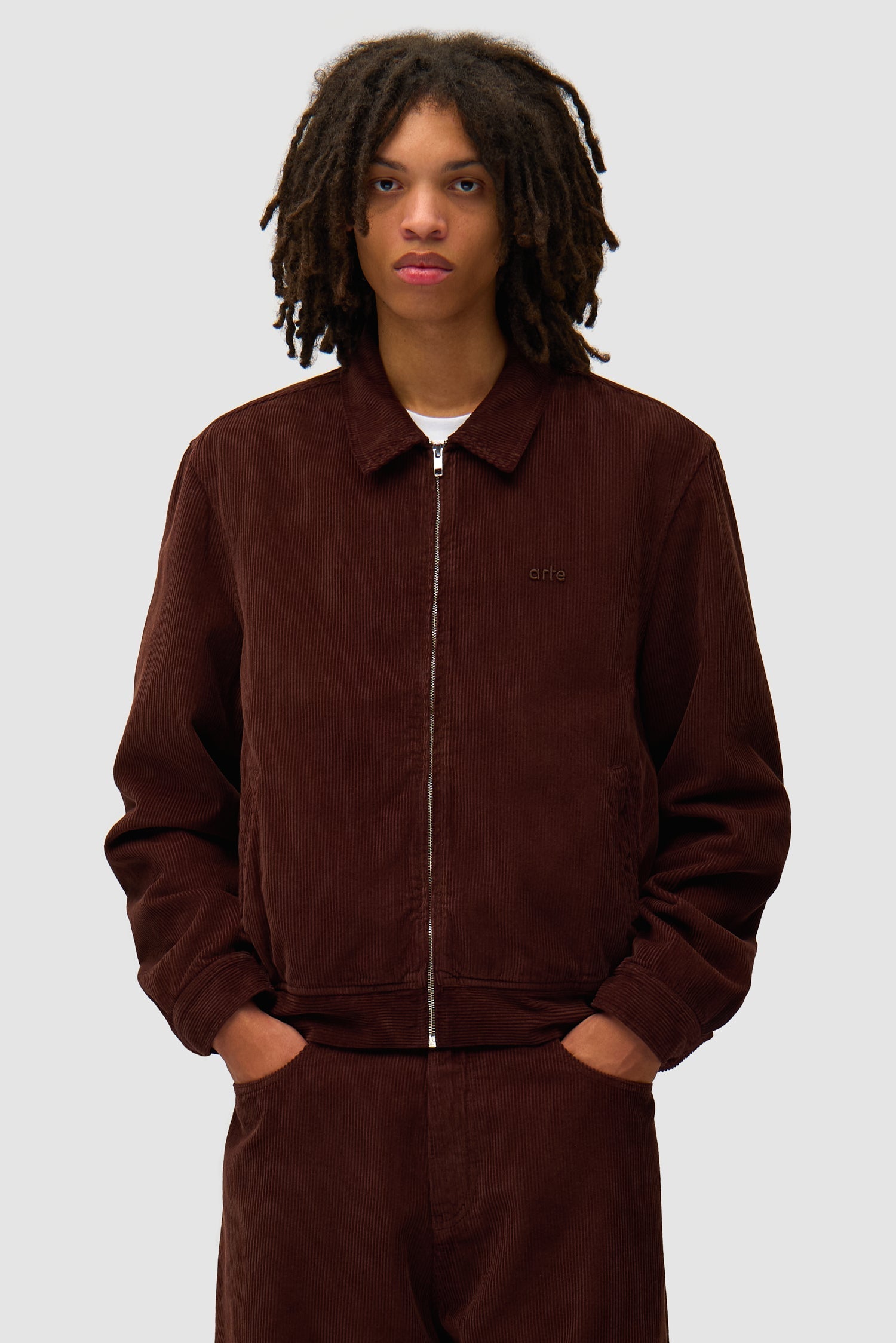 Veste en velours côtelé - Marron