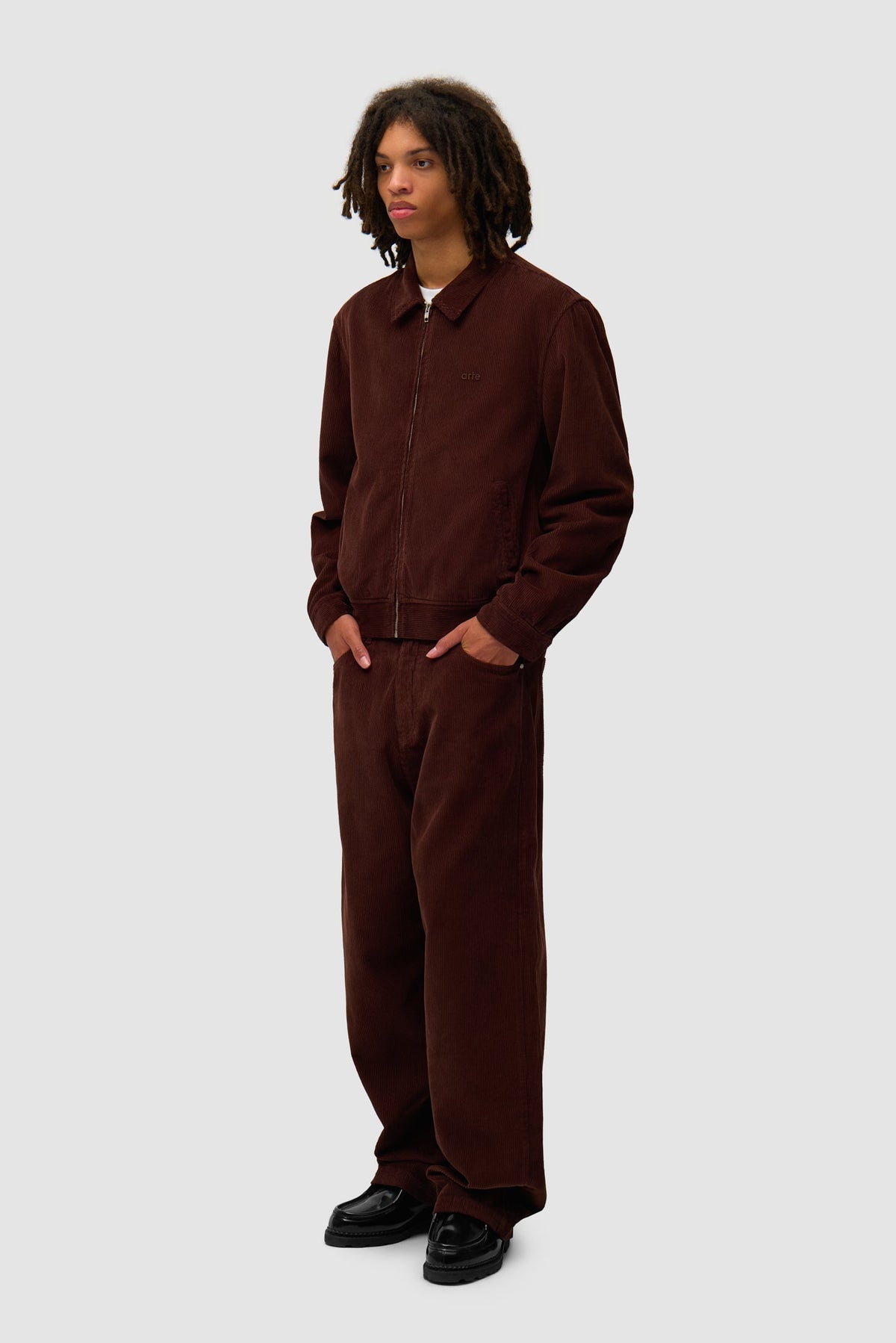 Veste en velours côtelé - Marron