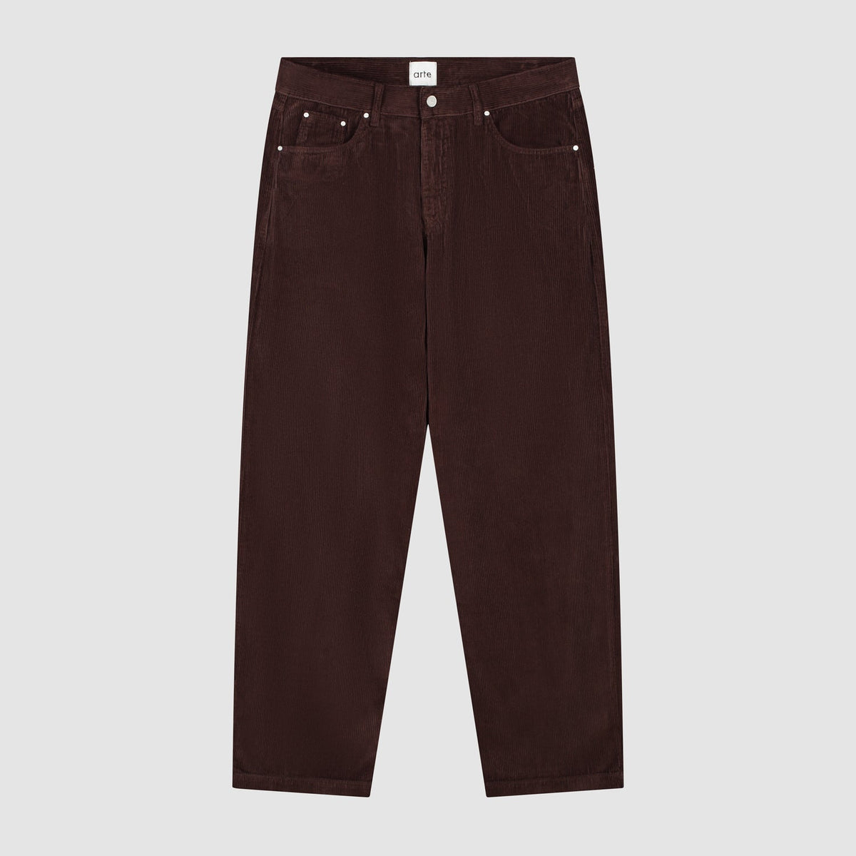 Pantalon en velours côtelé - Marron