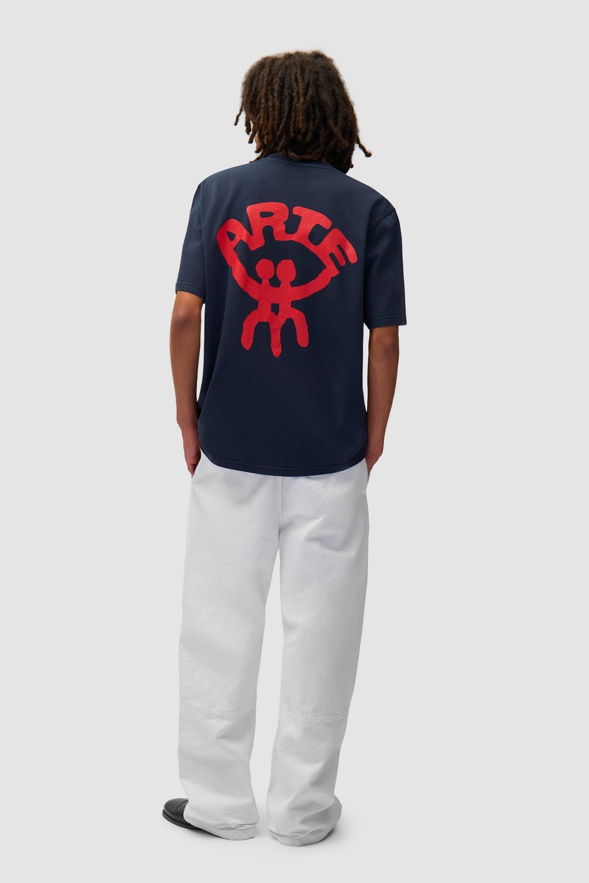 Pantalon à coupe ronde - Blanc