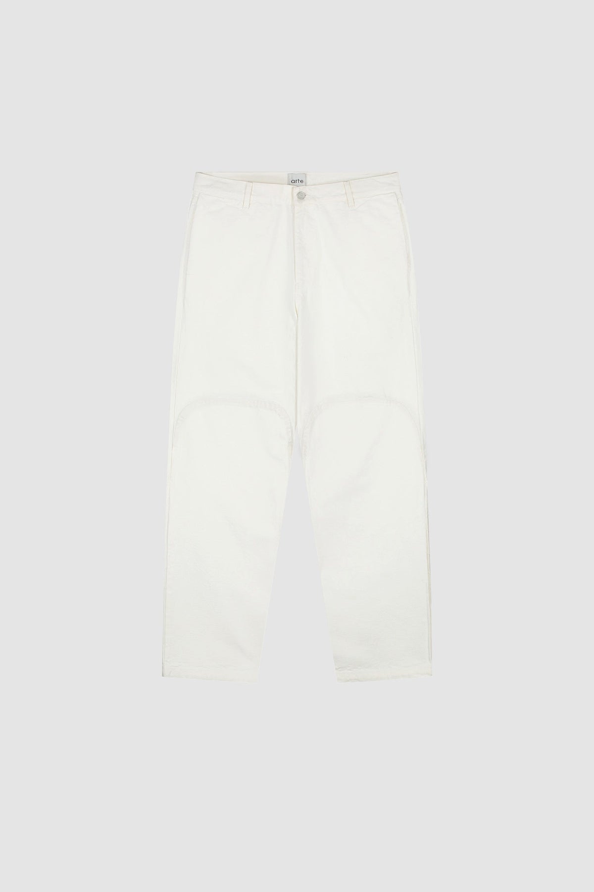 Pantalon à coupe ronde - Blanc