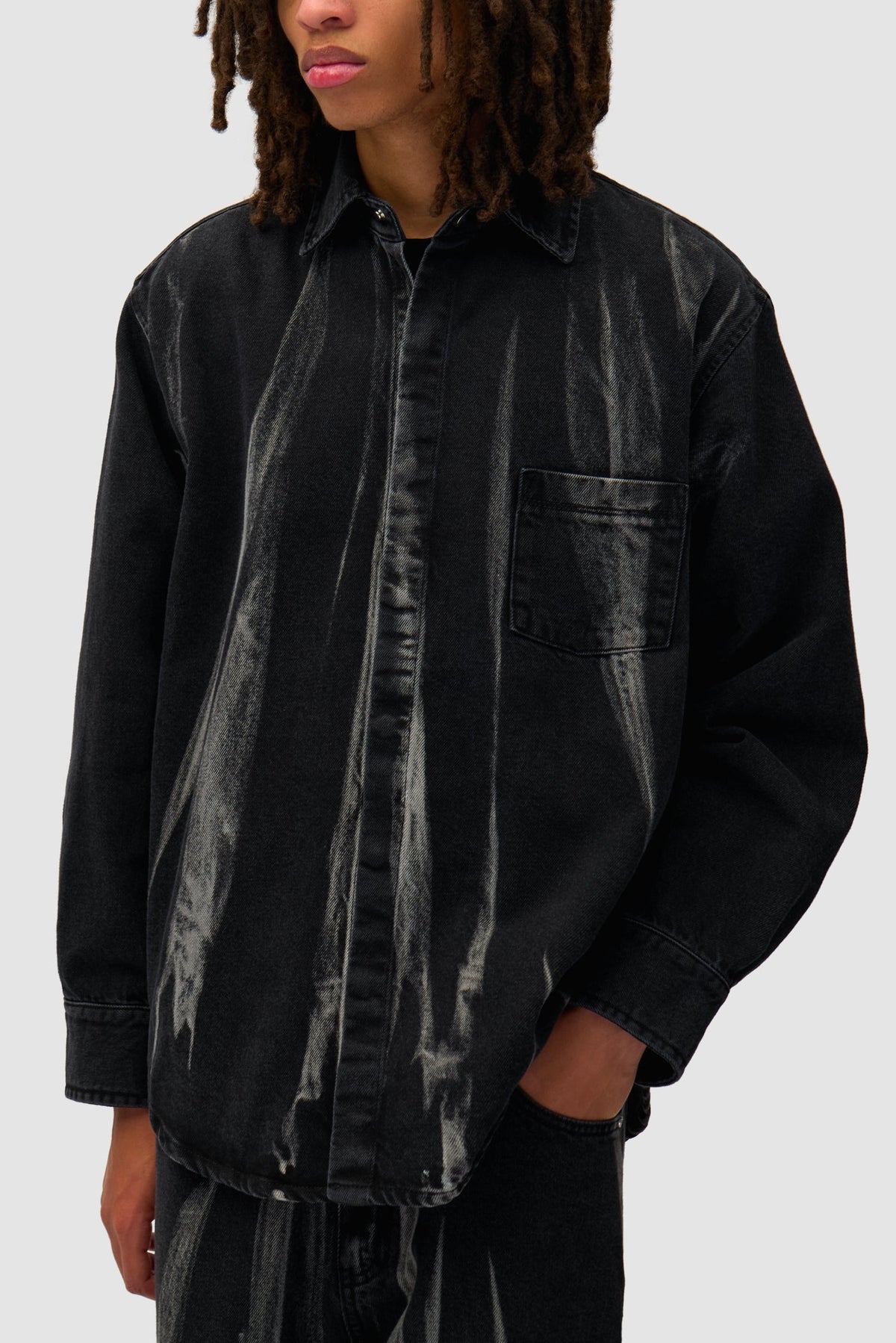 Chemise en denim - Denim noir