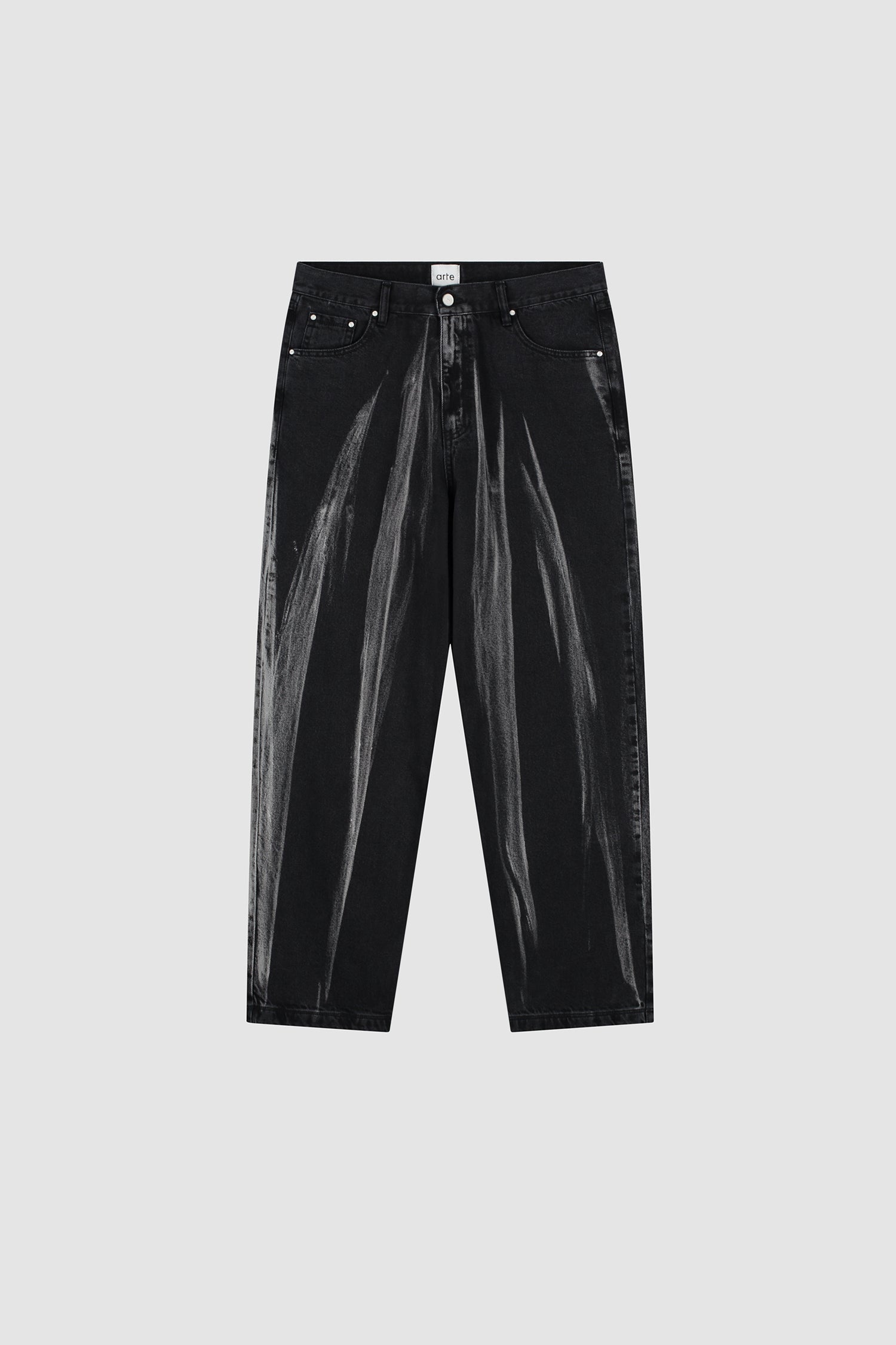 Pantalon en jean délavé - Denim noir