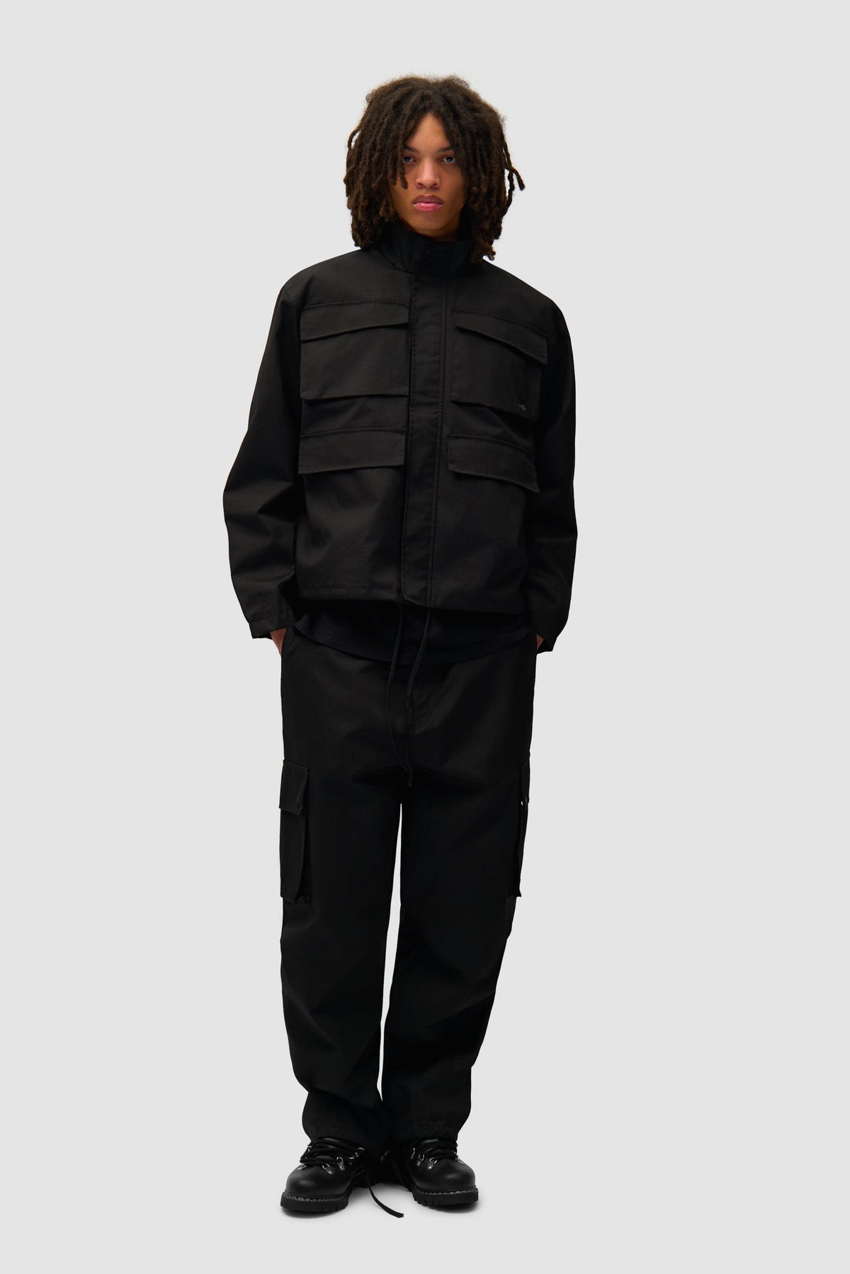 Pantalon Ripstop ciré - Noir
