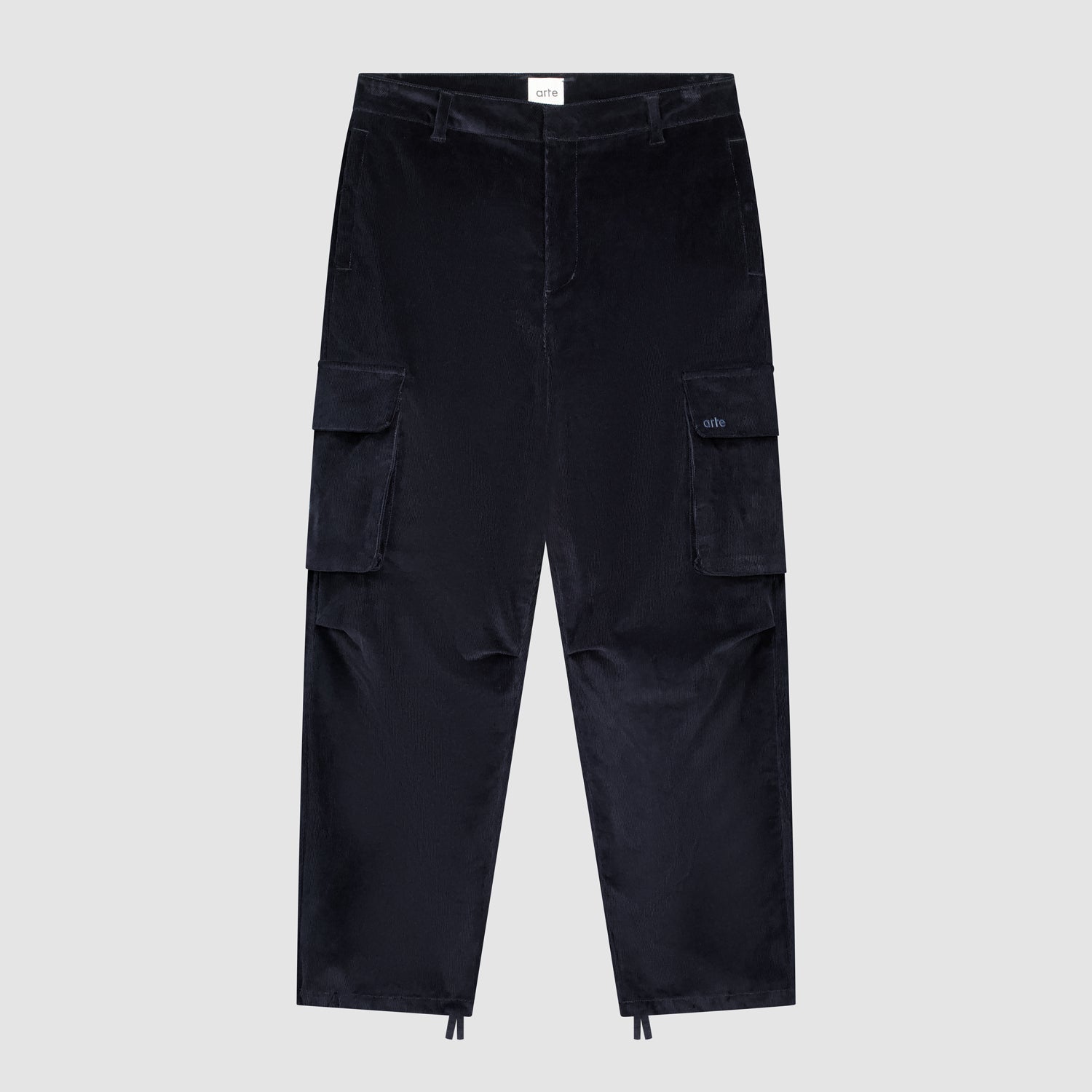 Pantalon cargo en velours côtelé - Marine