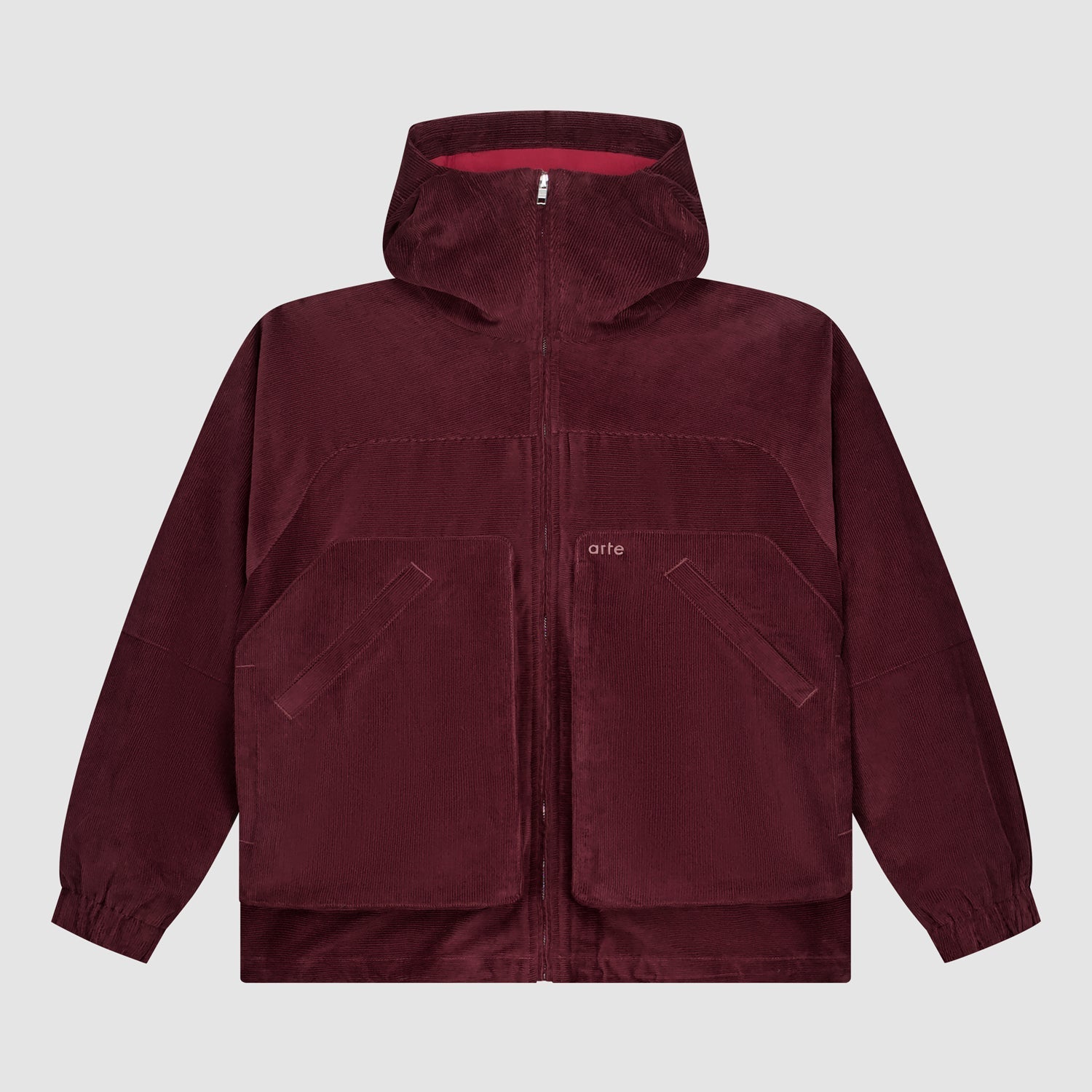 Veste technique en velours côtelé - Bordeaux