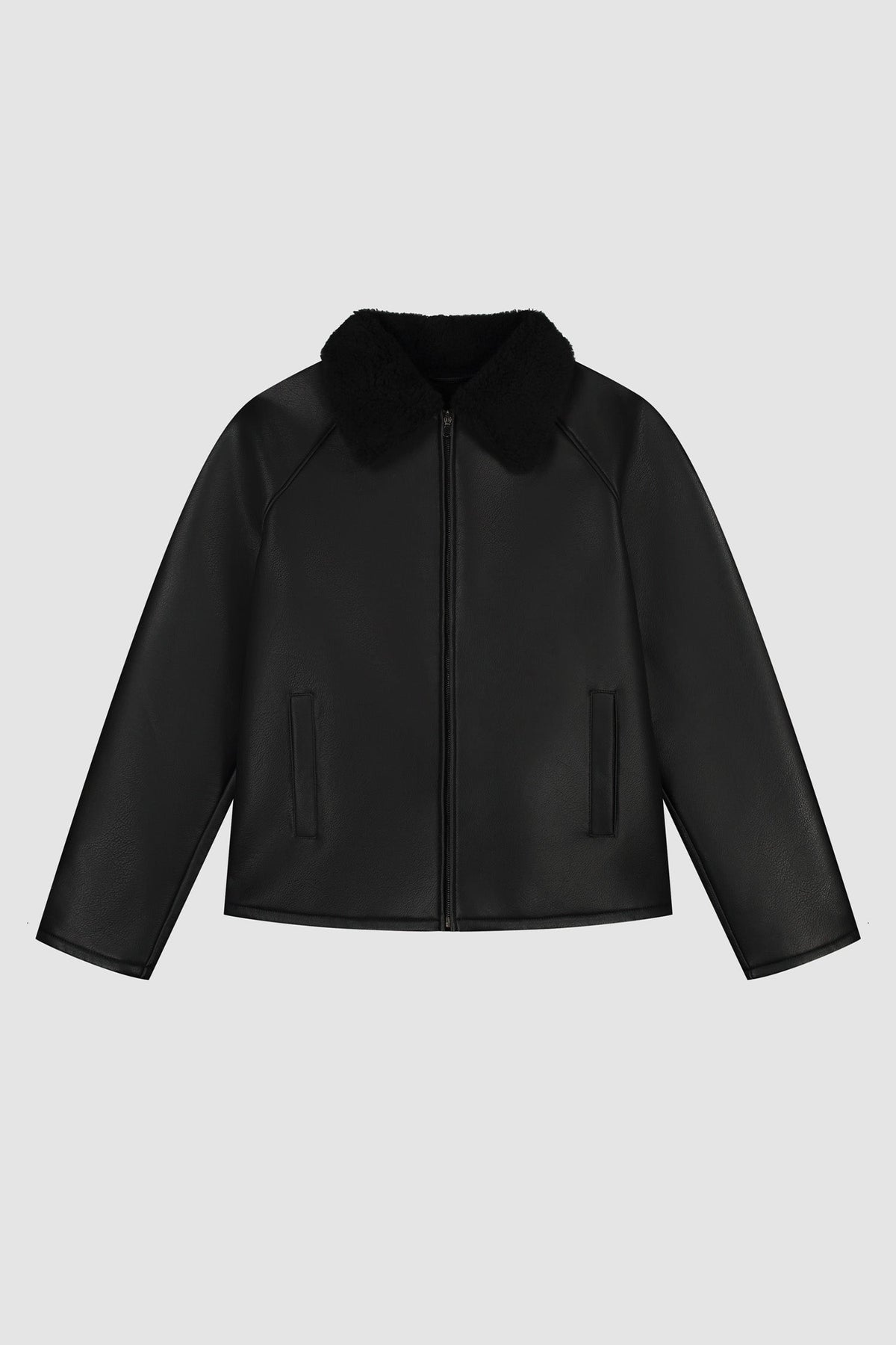 Veste en shearling - Noir