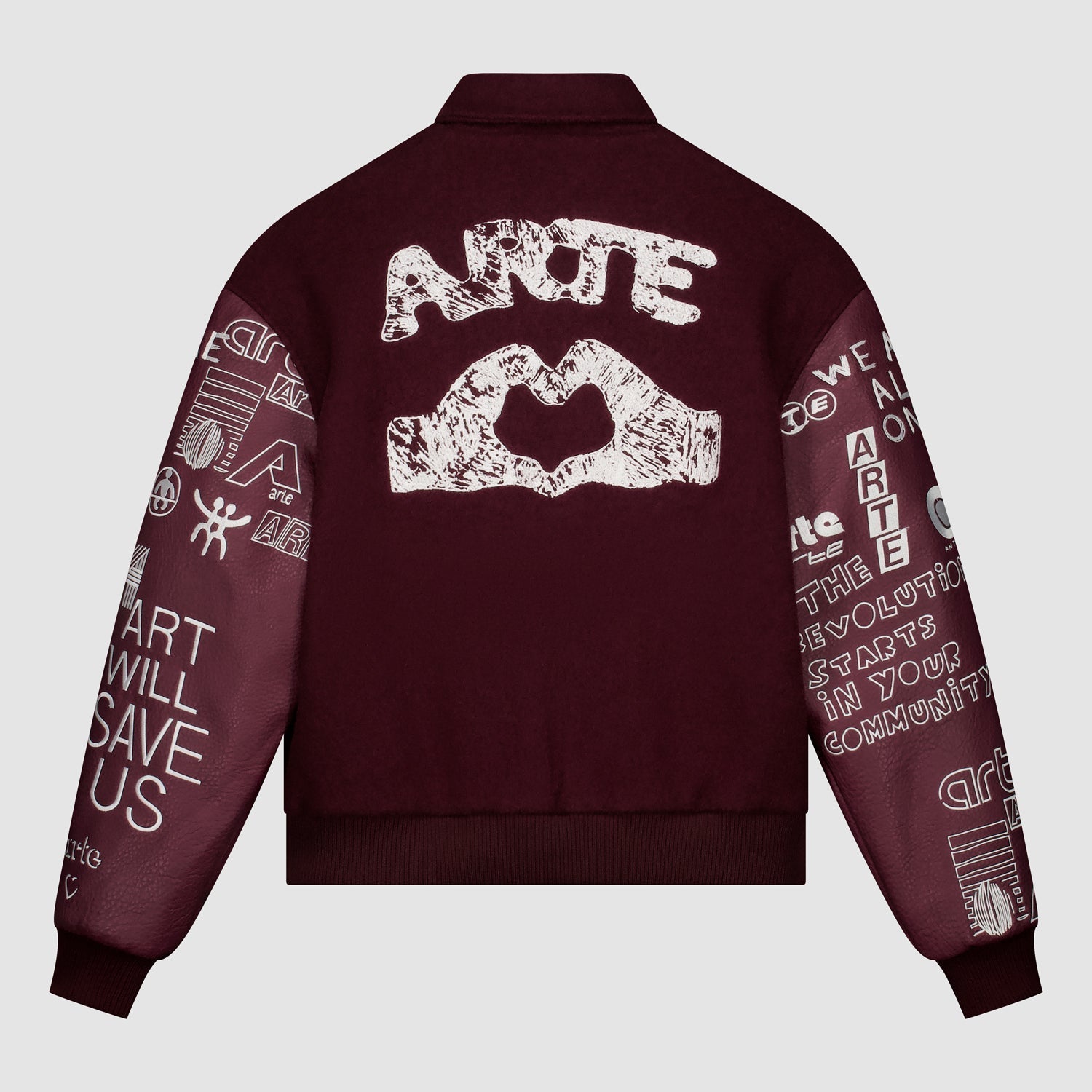Veste de survêtement Graffiti - Bordeaux