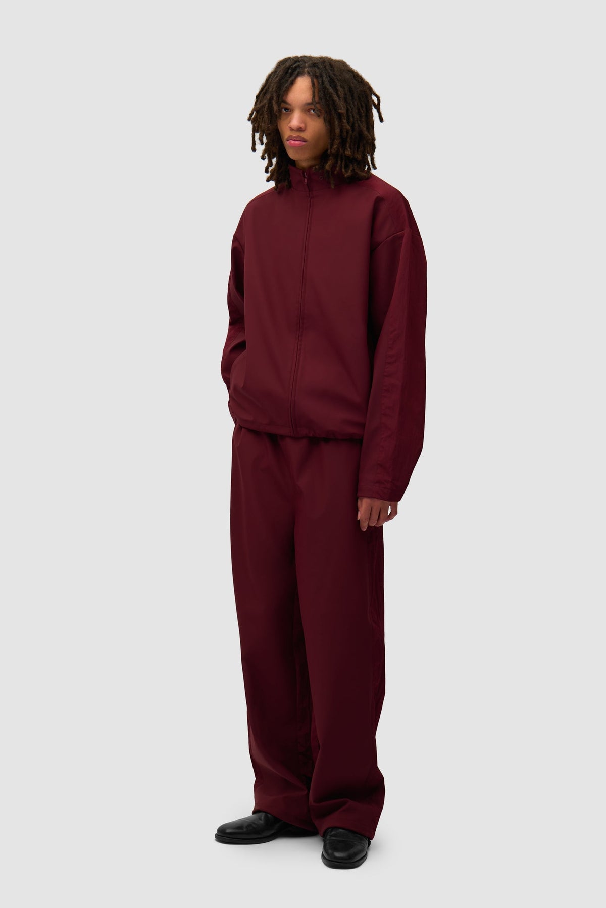 Pantalon de survêtement en nylon - Bordeaux