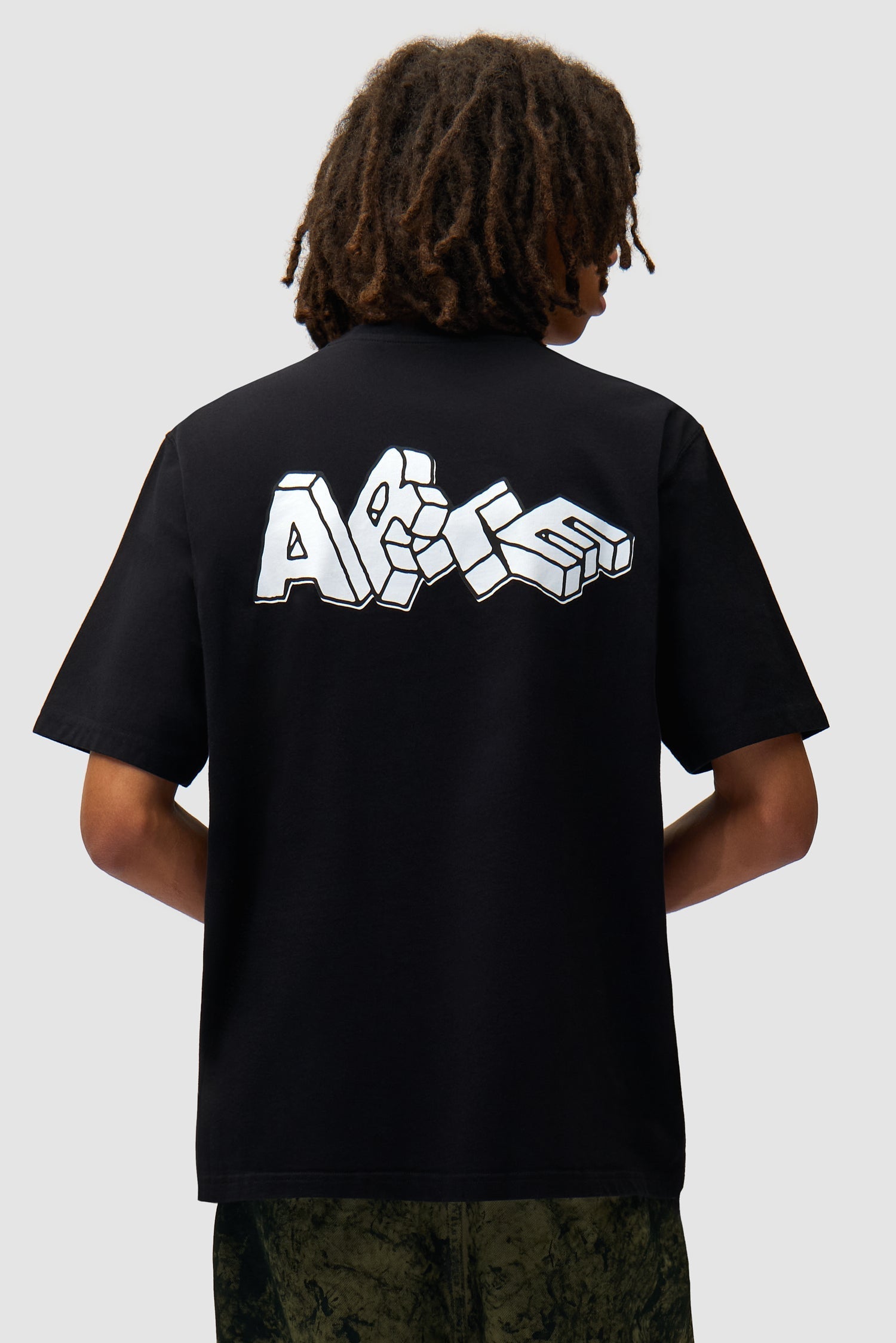 T-shirt imprimé Blocks - Noir
