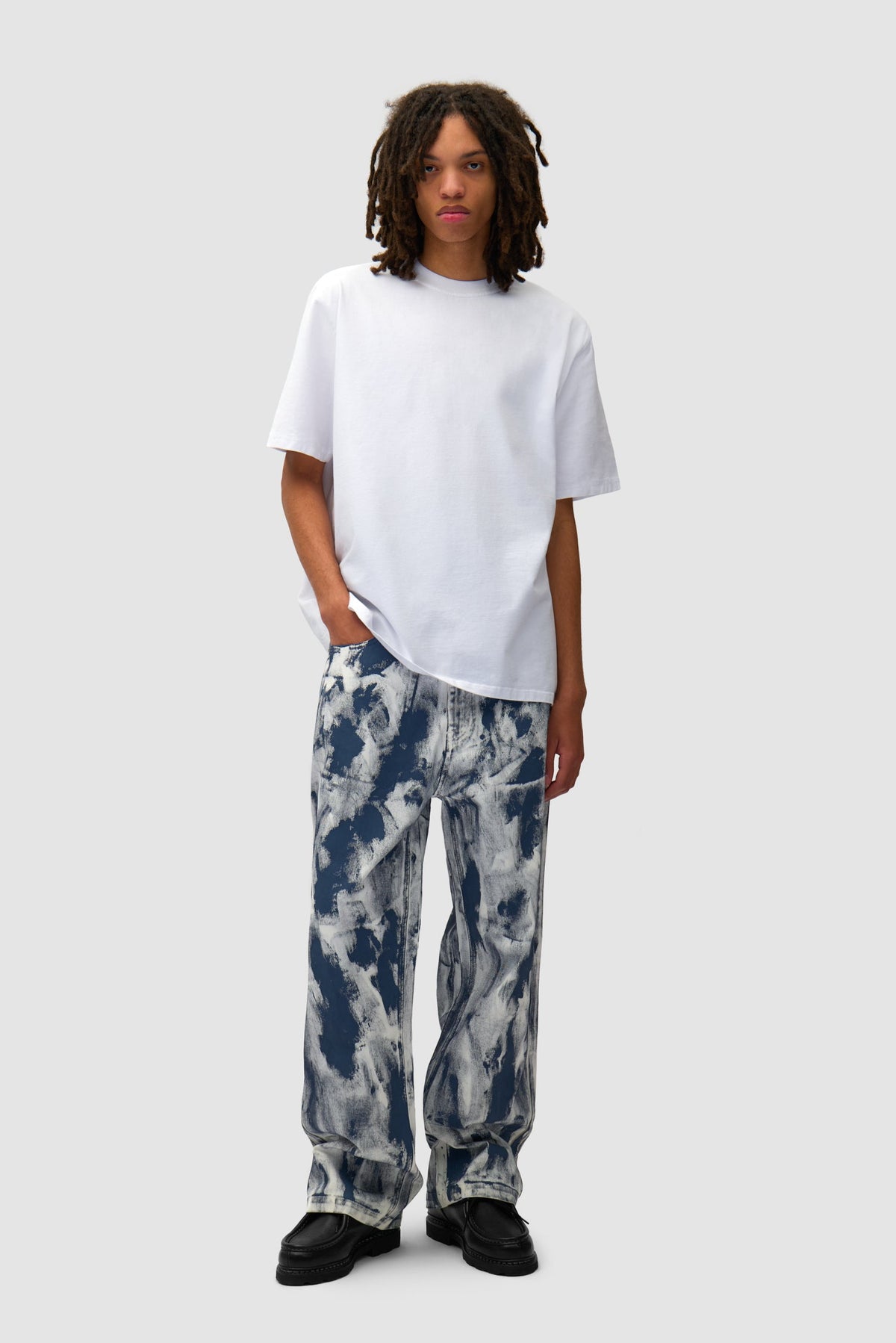 T-shirt imprimé Blocks - Blanc