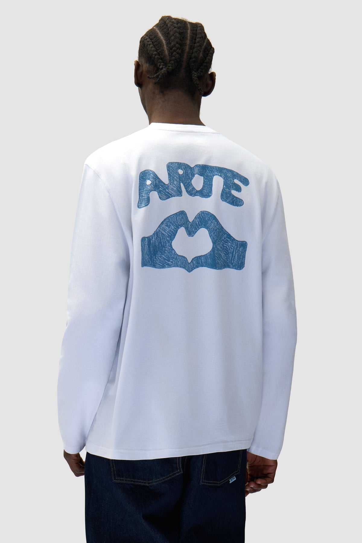 Diels Scribble Longsleeve - Blanc