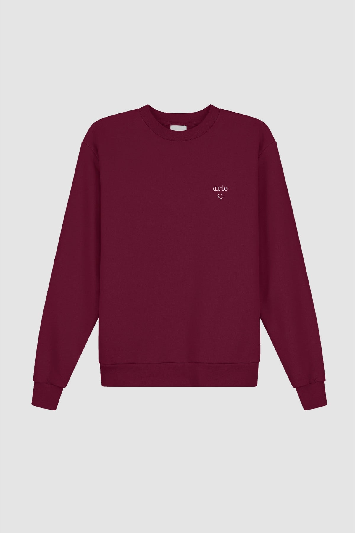 Arte Heart Crewneck - Bordeaux
