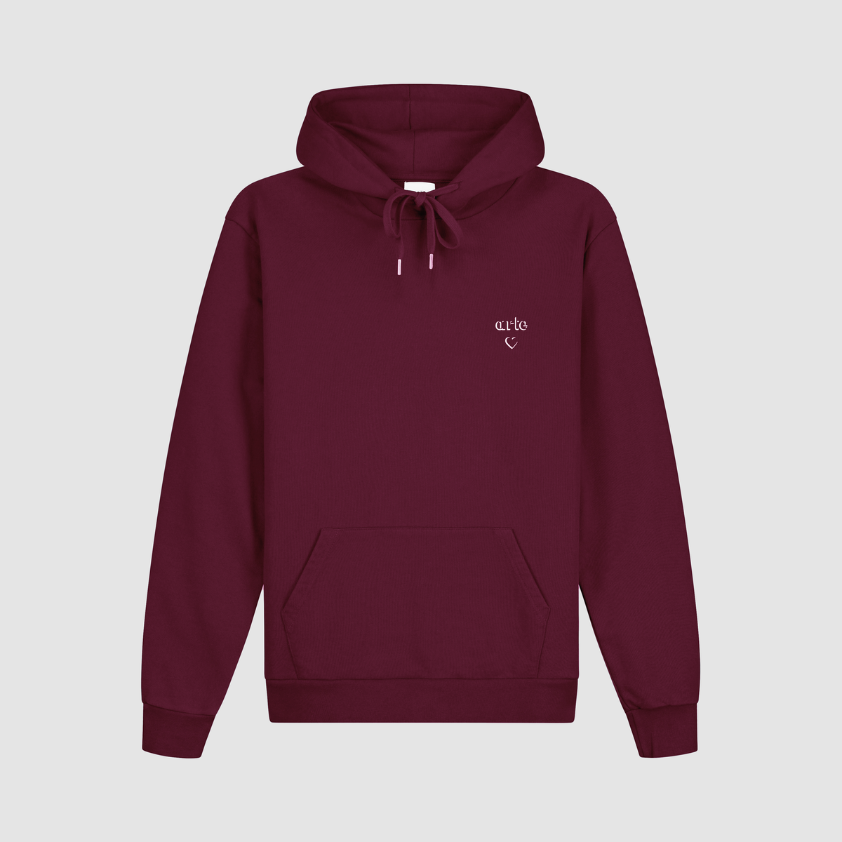 Arte Heart Hoodie - Bordeaux